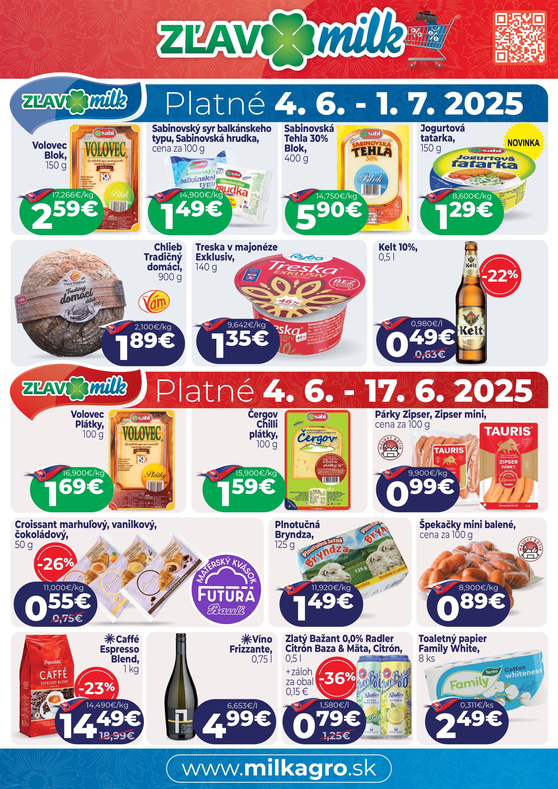milk-agro - Leták Milk Agro - Zľavy Milk platný od 04.06. do 01.07.