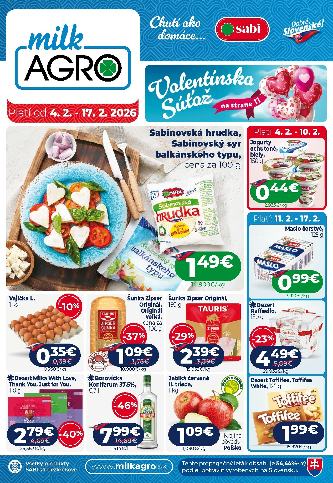 milk-agro - Leták Milk Agro platný od 04.02.2026 do 17.02.2026 - page: 1