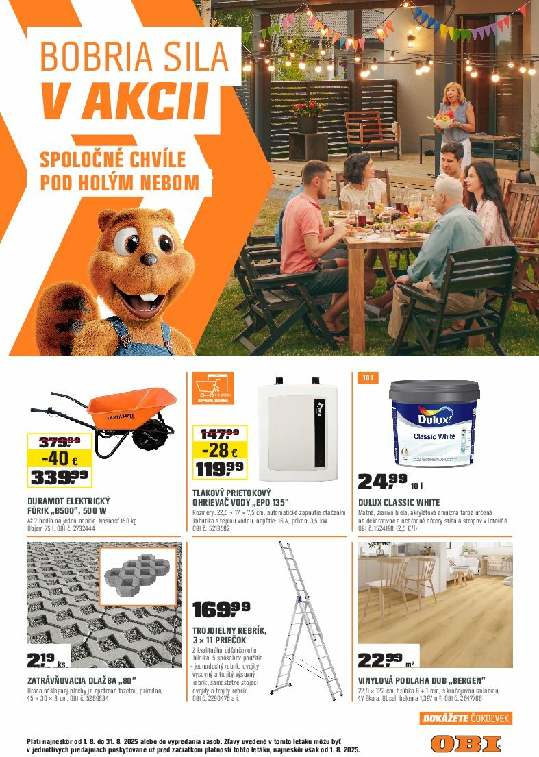 obi - Leták OBI platný od 01.08. do 31.08.