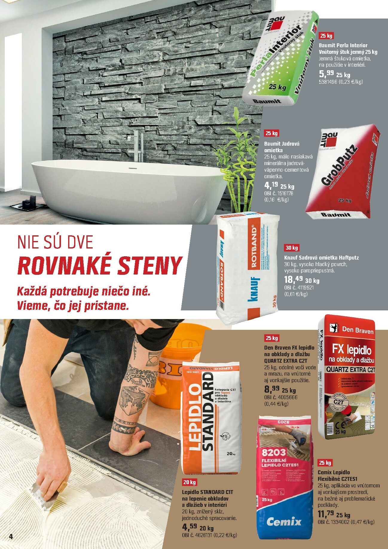 obi - Leták OBI - Vítajte doma platný od 15.09. do 15.11. - page: 4