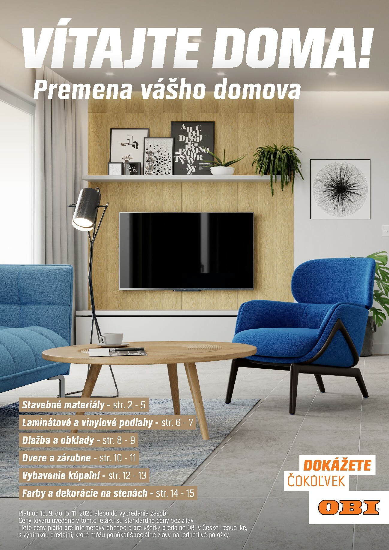 obi - Leták OBI - Vítajte doma platný od 15.09. do 15.11.