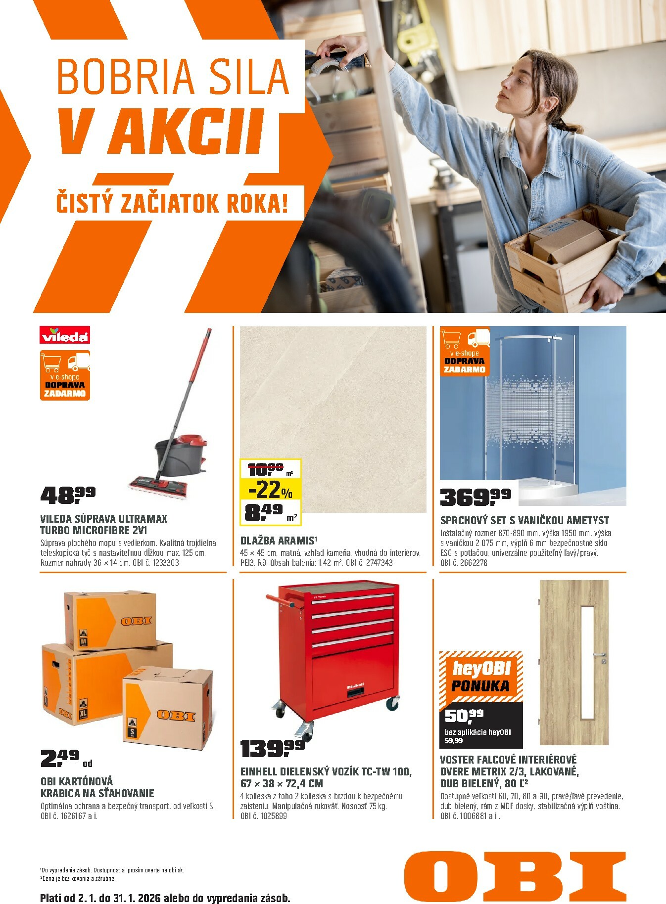 obi - Leták OBI platný od 02.01. do 31.01.