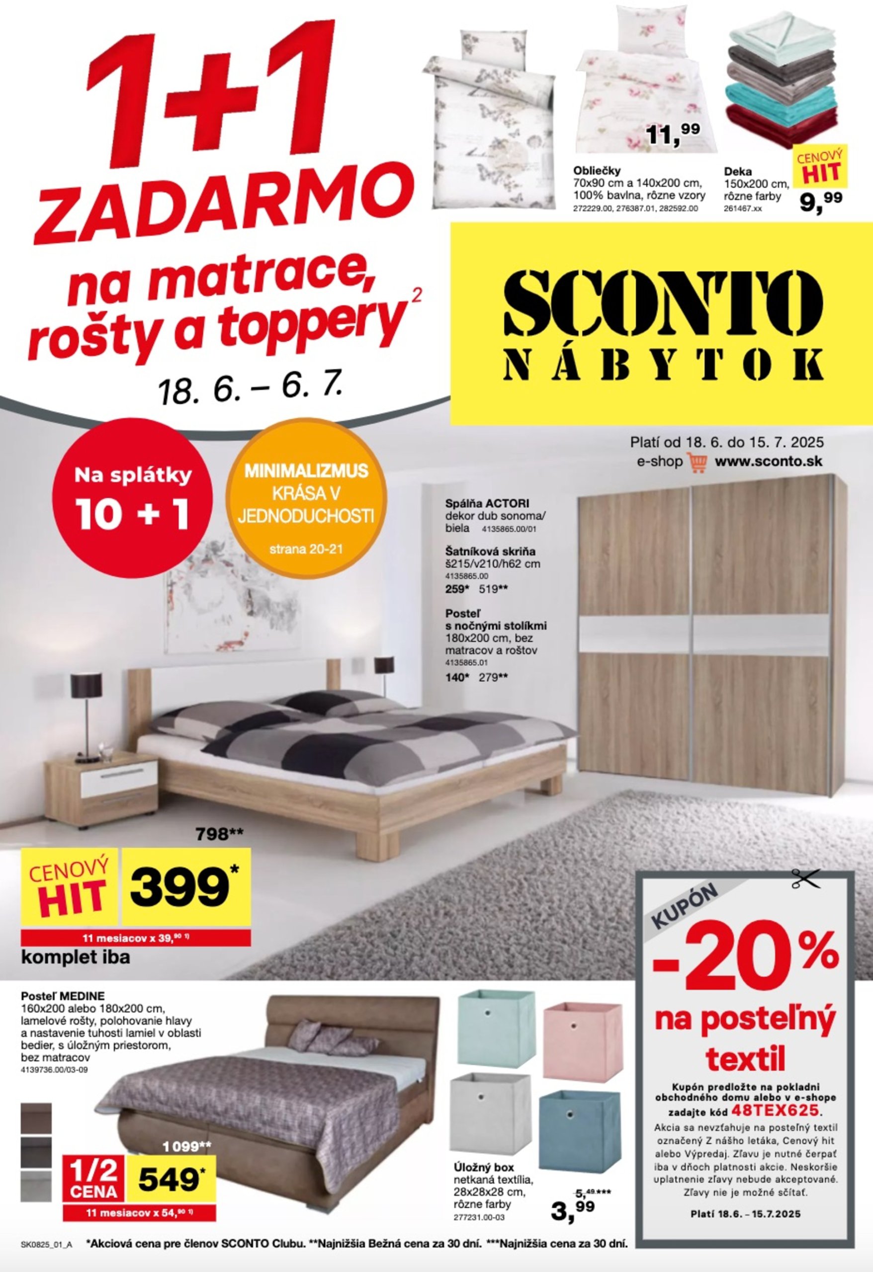sconto-nabytok - Leták SCONTO nábytok platný od 18.06. do 06.07. - page: 1