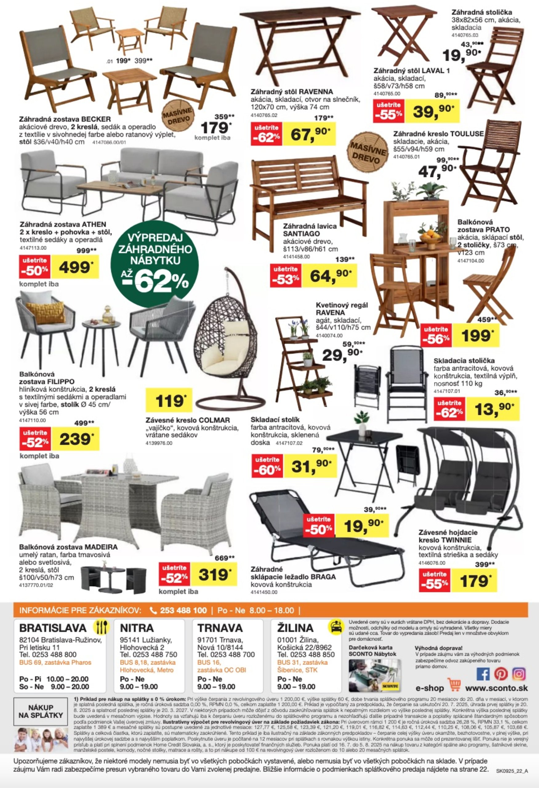 sconto-nabytok - Leták SCONTO nábytok platný od 16.07. do 05.08. - page: 20