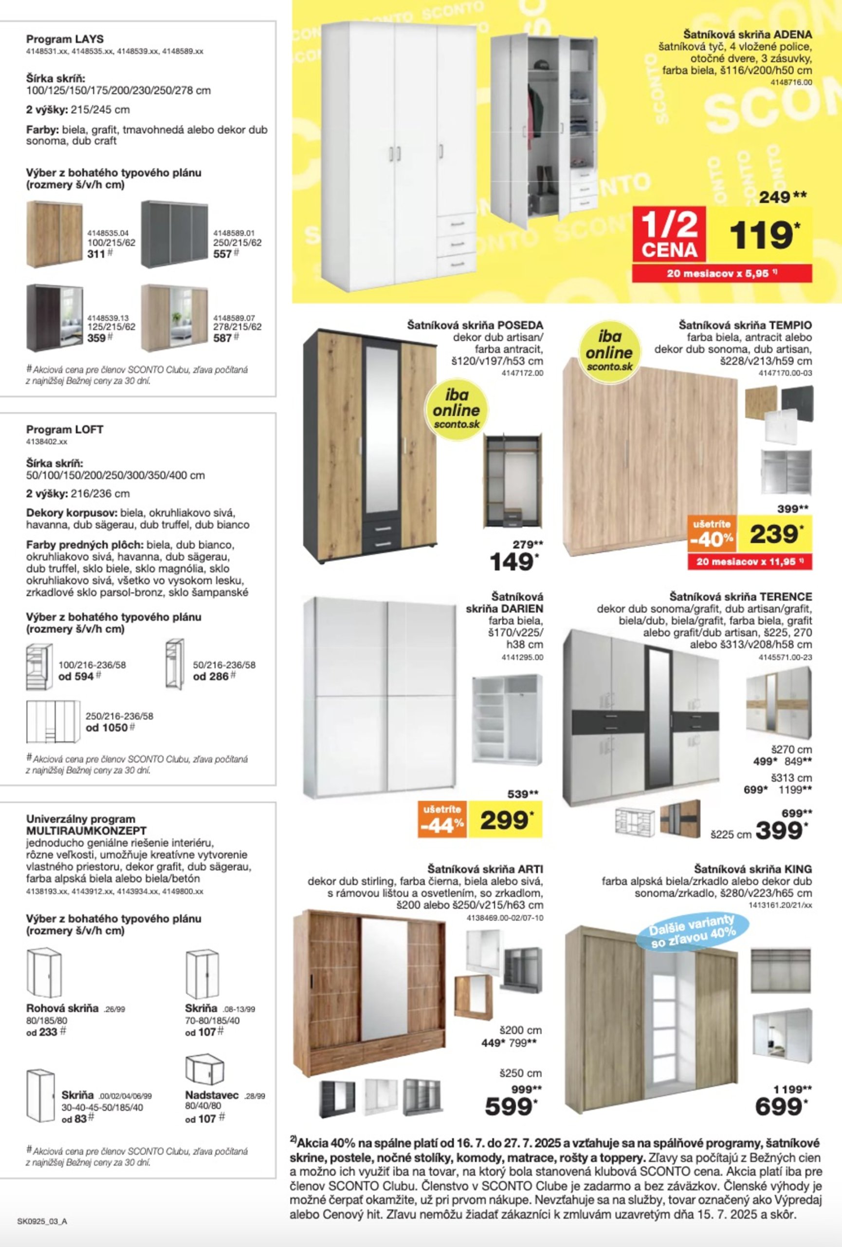 sconto-nabytok - Leták SCONTO nábytok platný od 16.07. do 05.08. - page: 2
