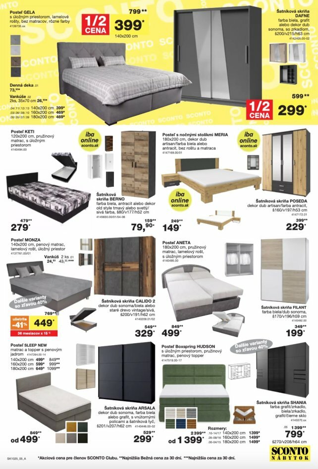 sconto-nabytok - Leták SCONTO nábytok platný od 06.08. do 26.08. - page: 5