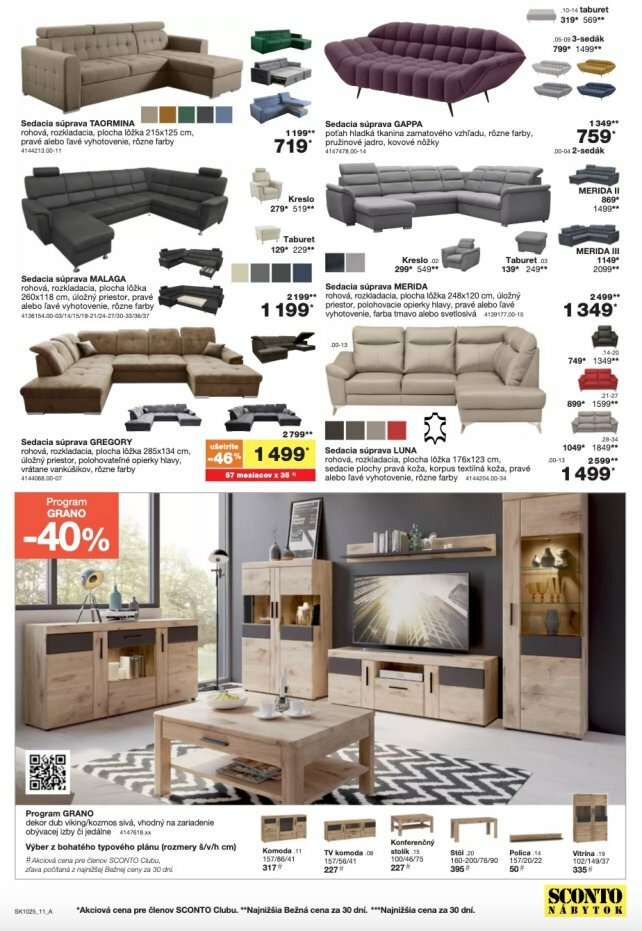 sconto-nabytok - Leták SCONTO nábytok platný od 06.08. do 26.08. - page: 11
