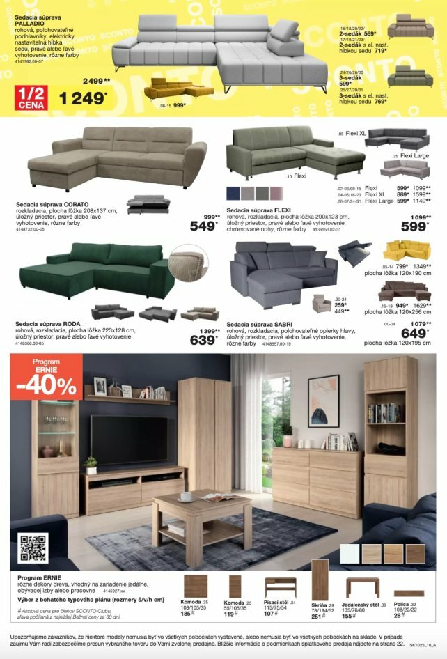 sconto-nabytok - Leták SCONTO nábytok platný od 06.08. do 26.08. - page: 10