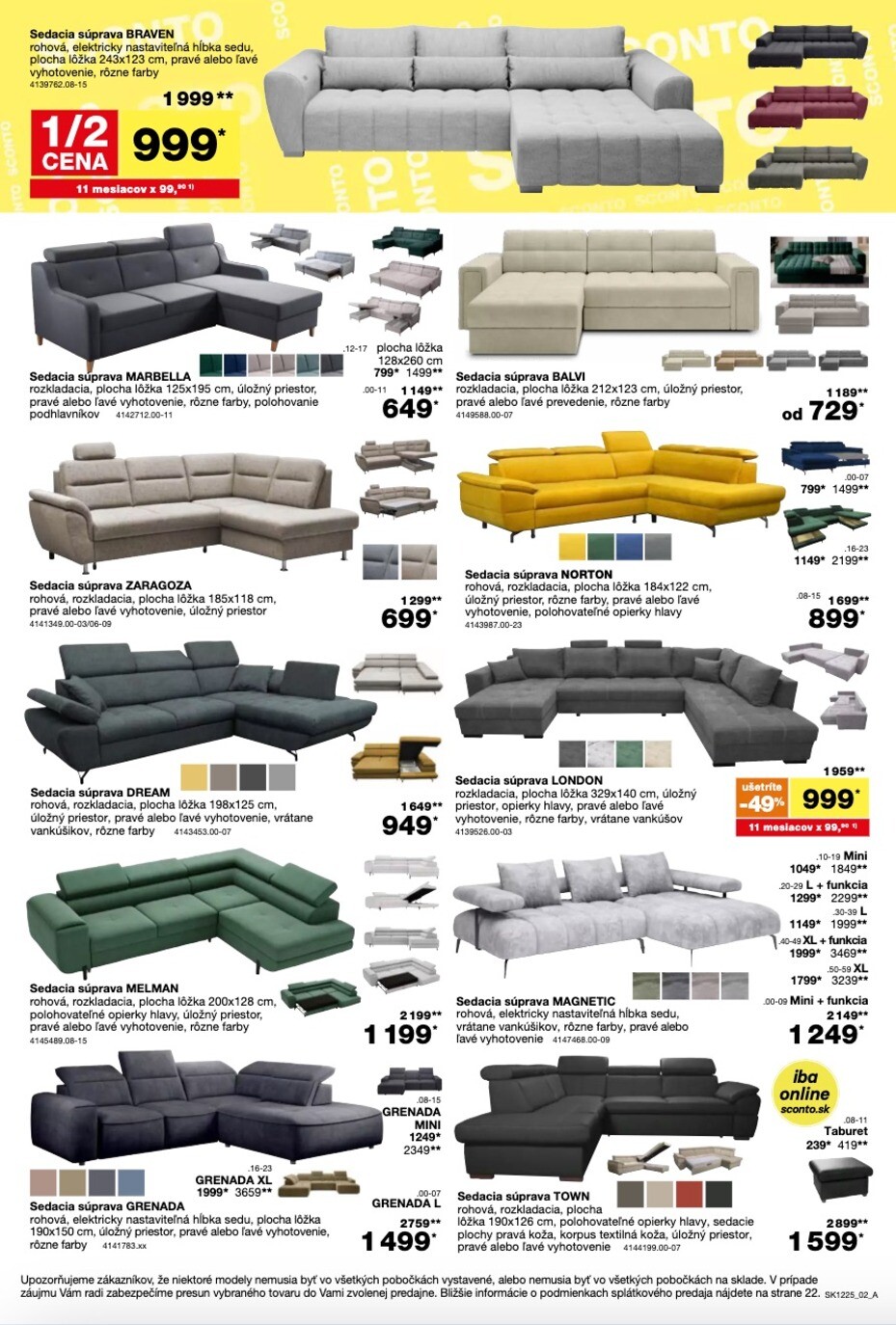 sconto-nabytok - Leták SCONTO nábytok platný od 24.09. do 14.10. - page: 2