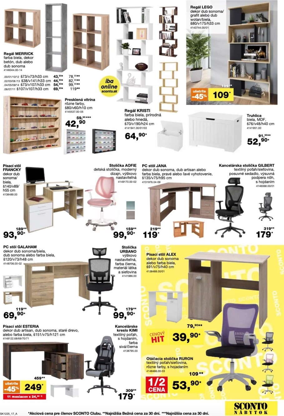 sconto-nabytok - Leták SCONTO nábytok platný od 24.09. do 14.10. - page: 17