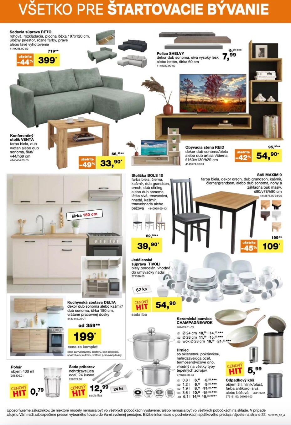 sconto-nabytok - Leták SCONTO nábytok platný od 24.09. do 14.10. - page: 10