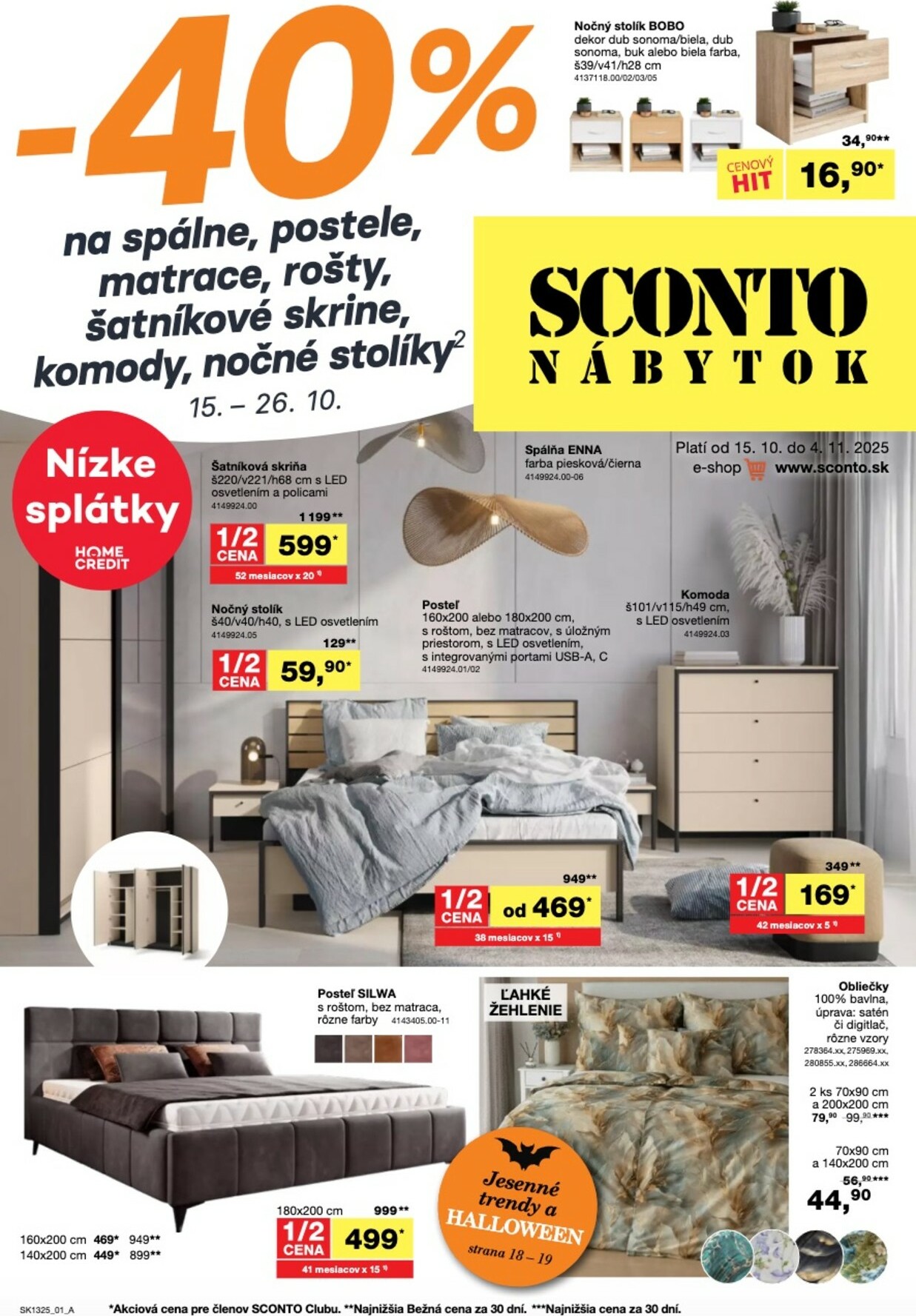 sconto-nabytok - Leták SCONTO nábytok platný od 15.10. do 04.11.