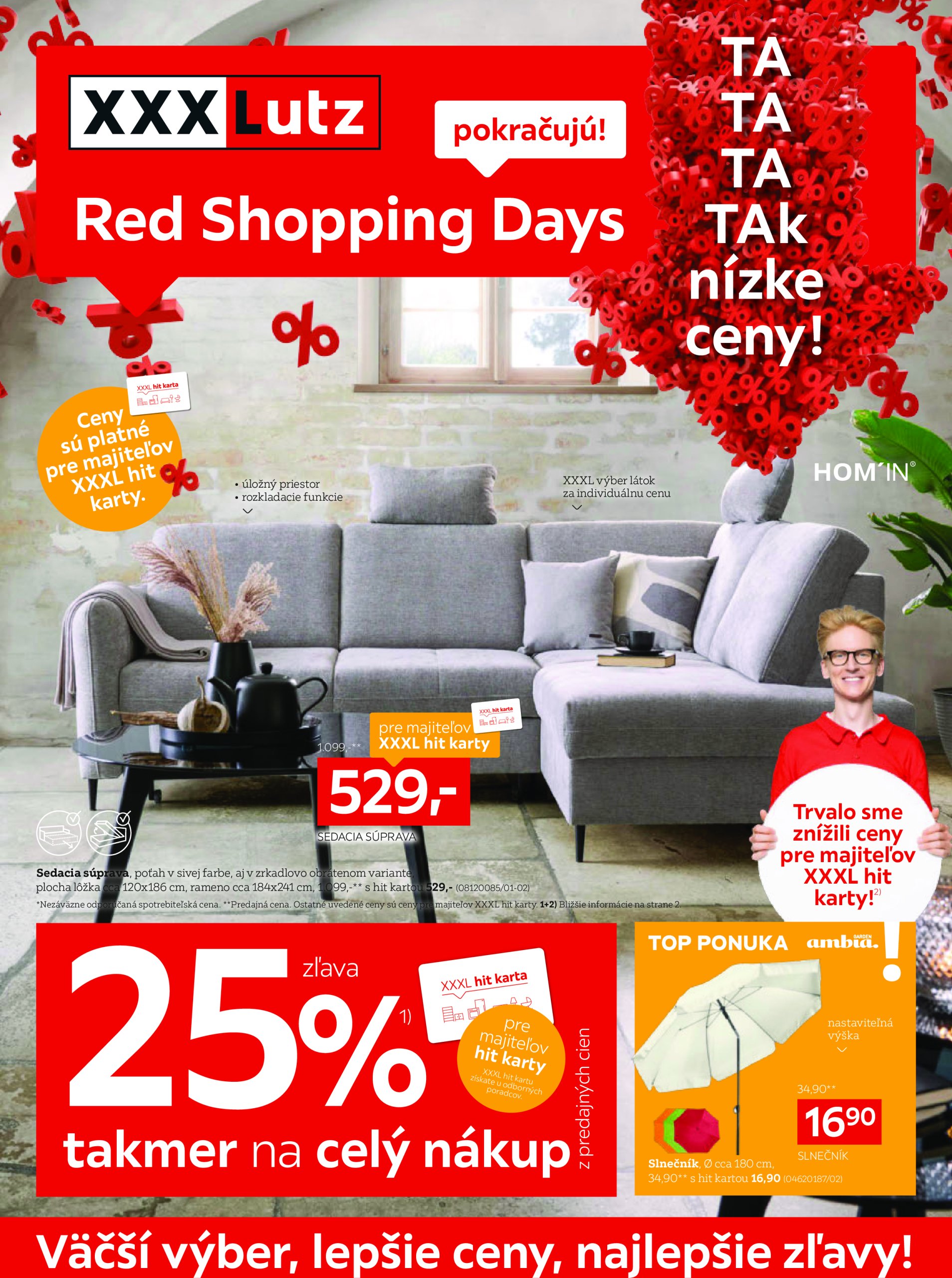 xxxlutz - XXXLutz - Red Shopping Days leták platný od 12.05. - 25.05.