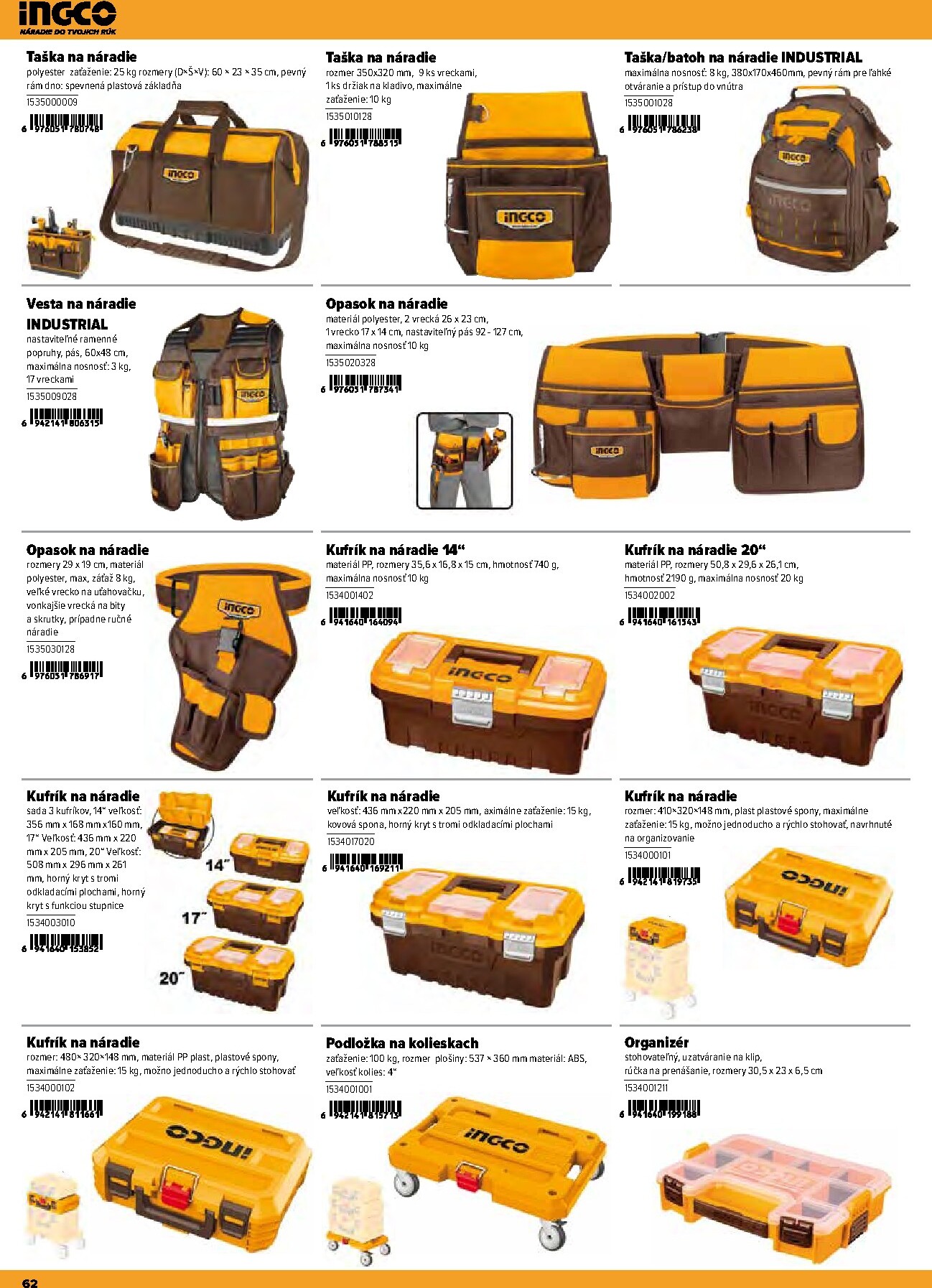 kinekus - Aktuálny Kinekus - Katalog Ingco 2026 leták od štvrtka, 11.06.2026 do štvrtka, 31.12.2026 - page: 62