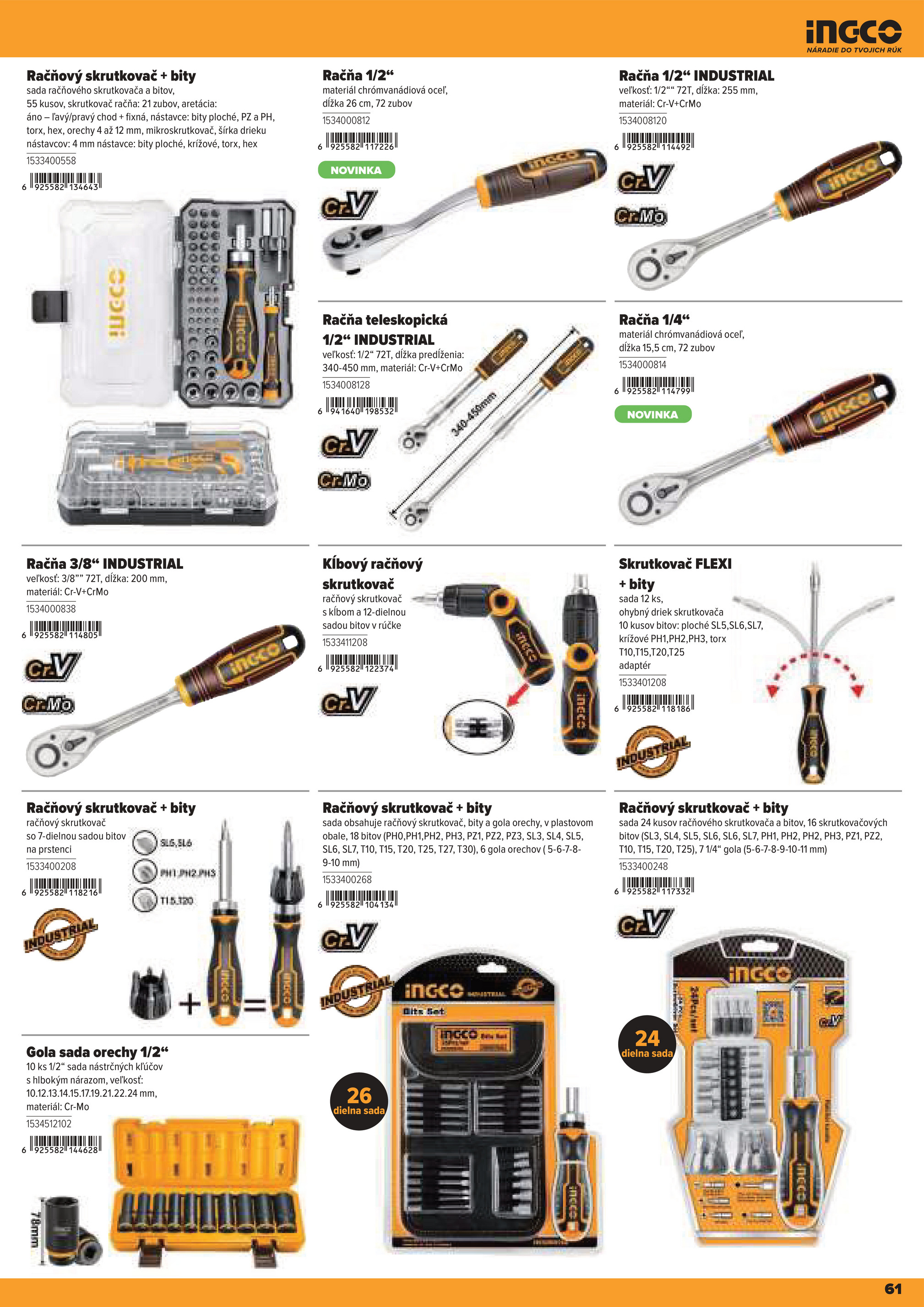 kinekus - Leták Kinekus - Katalóg INGCO 2025 platný od 06.11. do 01.01. - page: 61
