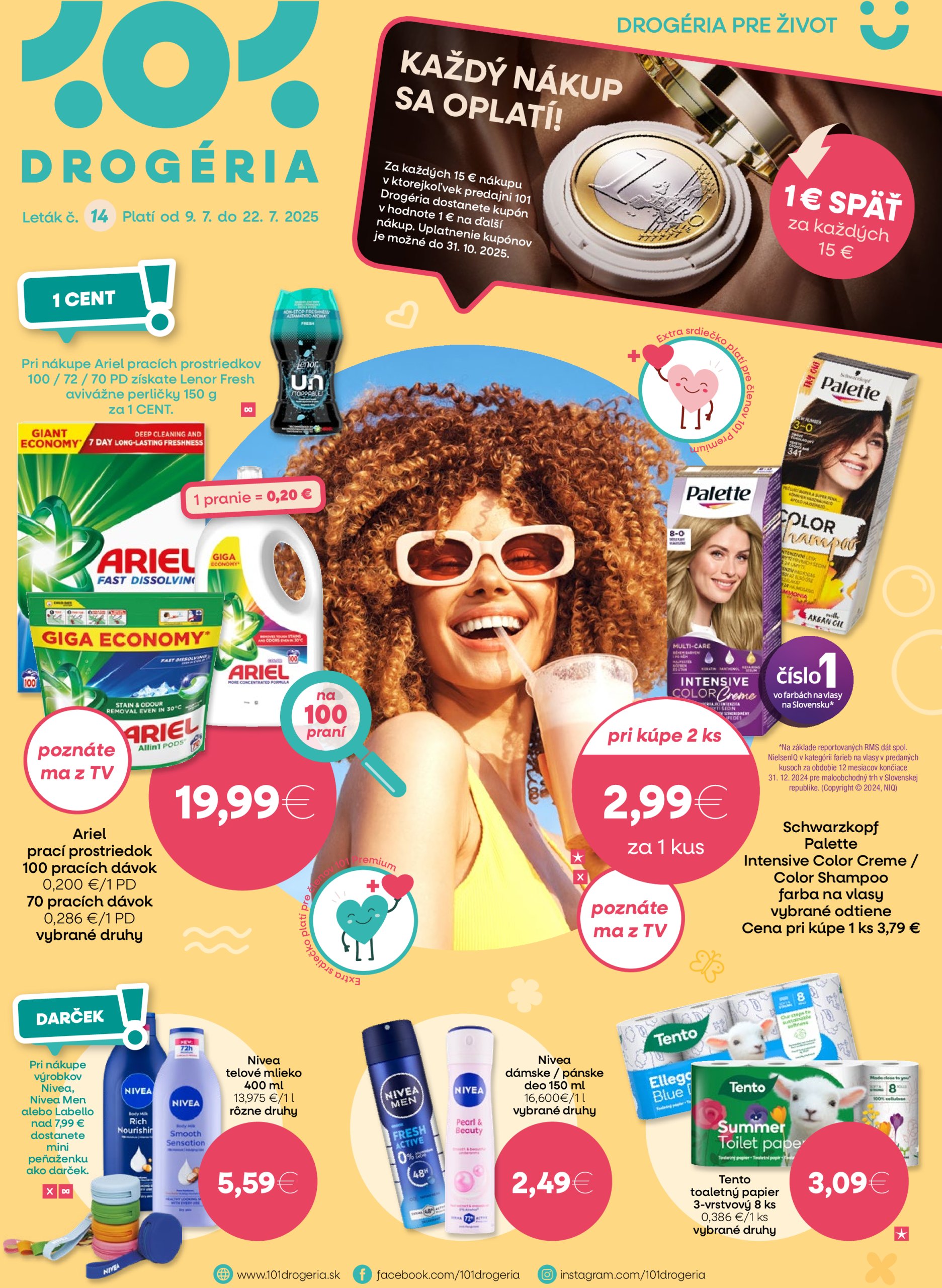 101-drogerie - Leták 101 Drogerie platný od 09.07. do 22.07.
