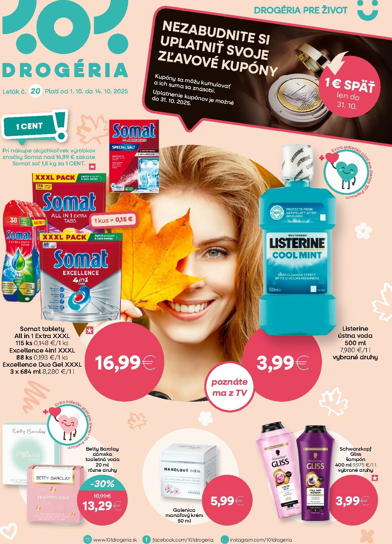 101-drogerie - Leták 101 Drogerie platný od 01.10. do 14.10.