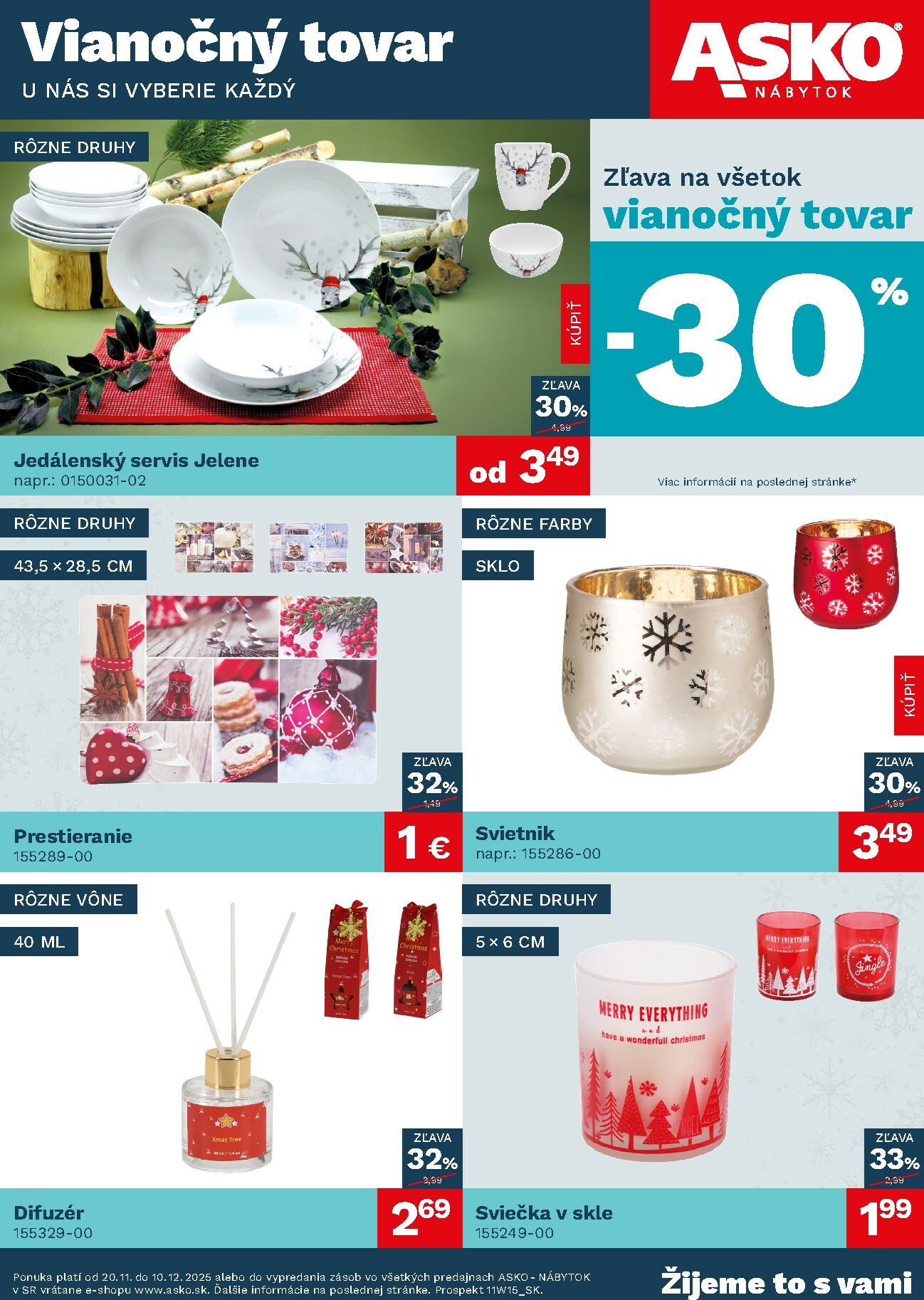 asko-nabytok - Leták ASKO NÁBYTOK - Vianočný leták platný od 20.11. do 10.12.