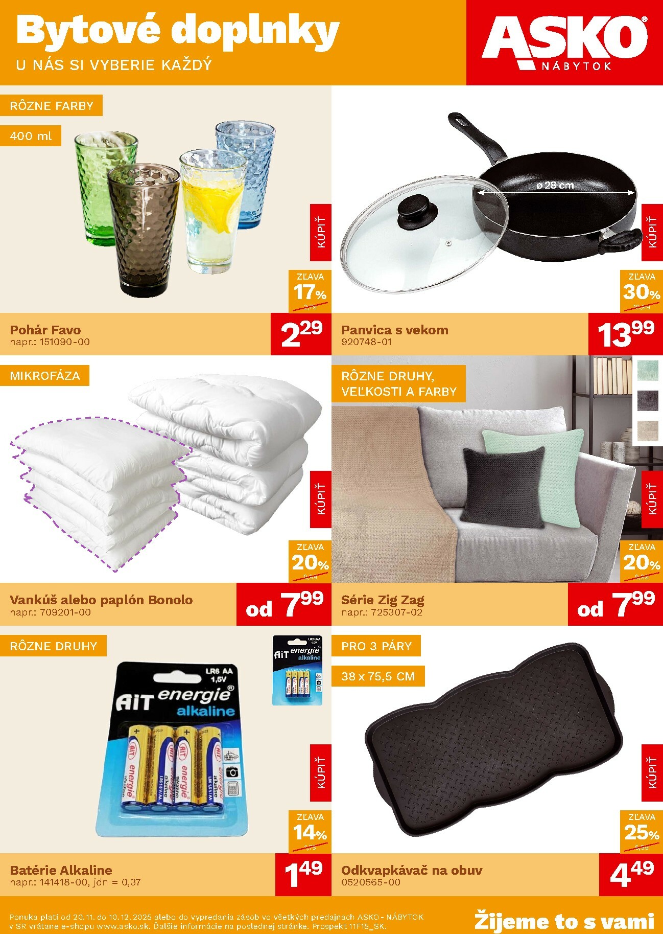 asko-nabytok - Leták ASKO NÁBYTOK - Bytové doplnky za skvelé ceny platný od 20.11. do 10.12.