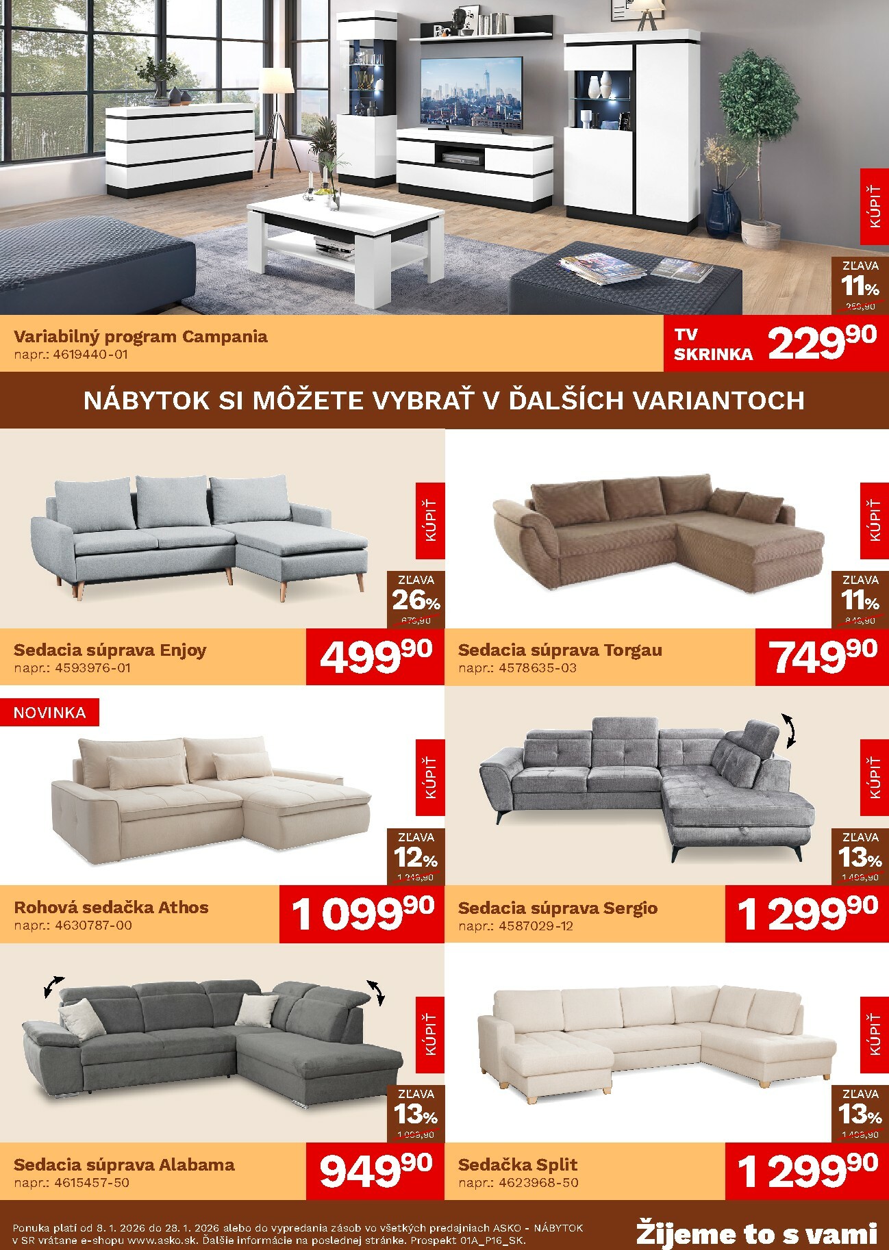 asko-nabytok - Leták ASKO NÁBYTOK platný od 08.01. do 28.01. - page: 2