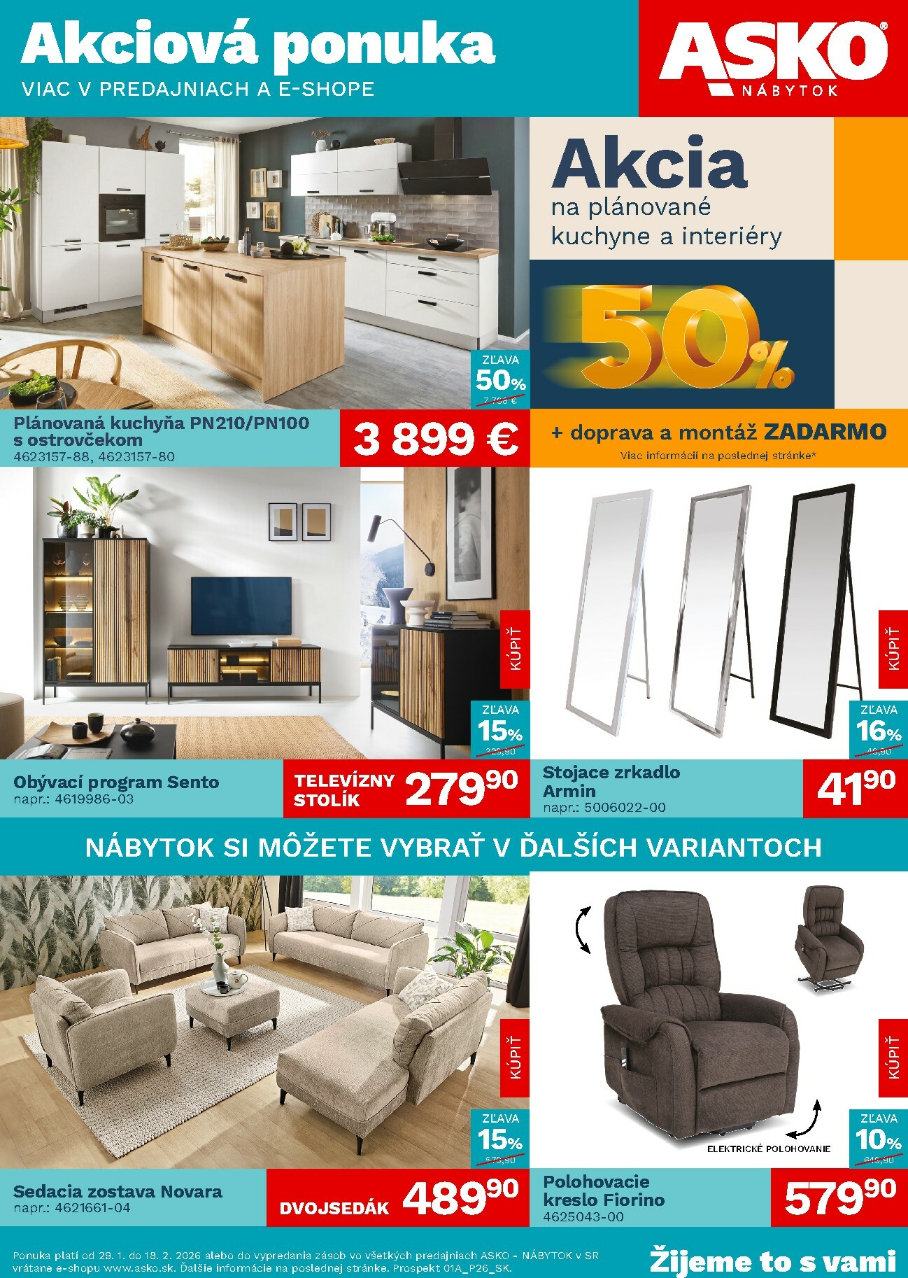 asko-nabytok - Leták ASKO NÁBYTOK platný od 29.01. do 18.02.