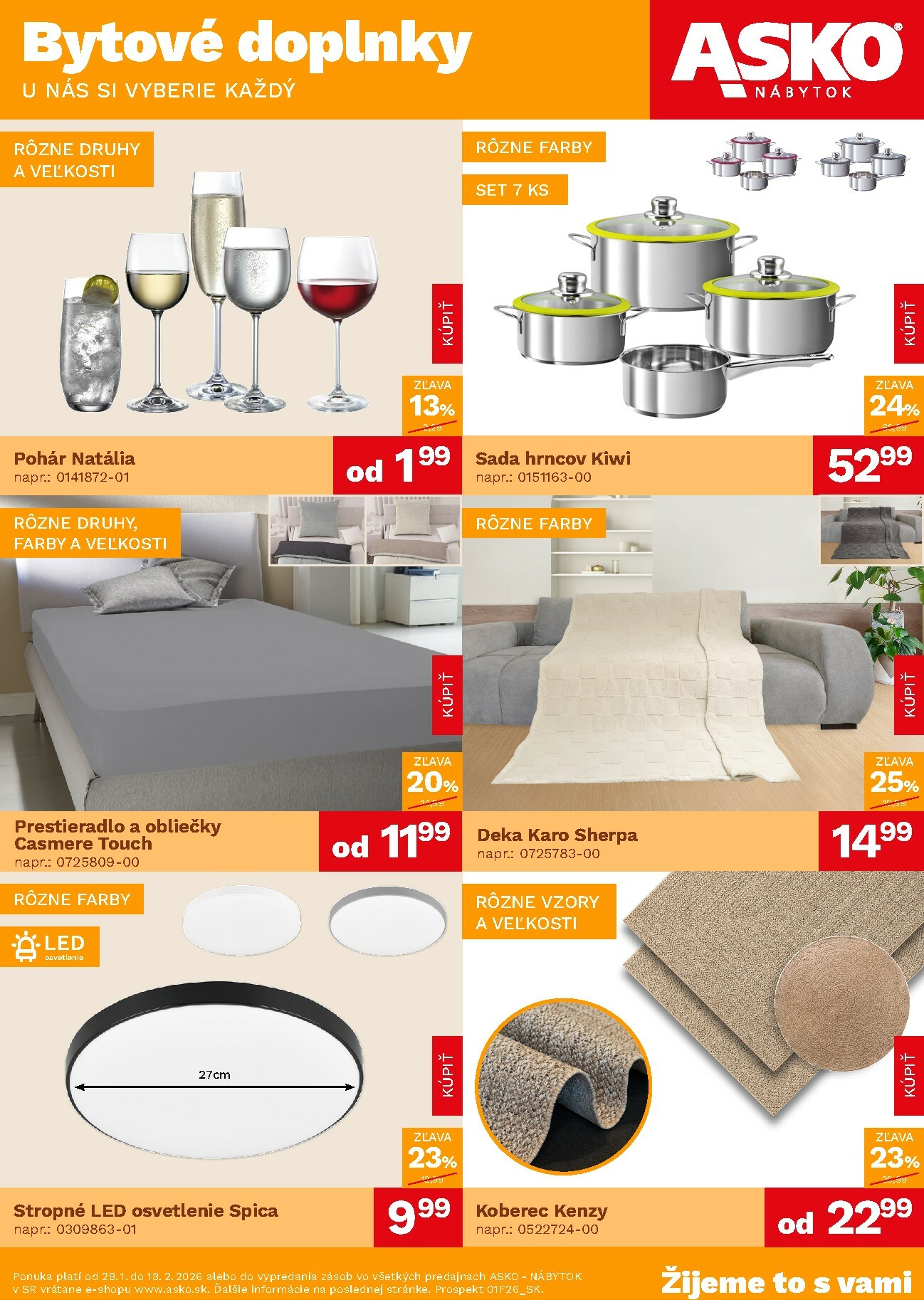 asko-nabytok - Leták ASKO NÁBYTOK - Bytové doplnky za skvelé ceny platný od 29.01.2026 do 18.02.2026 - page: 1
