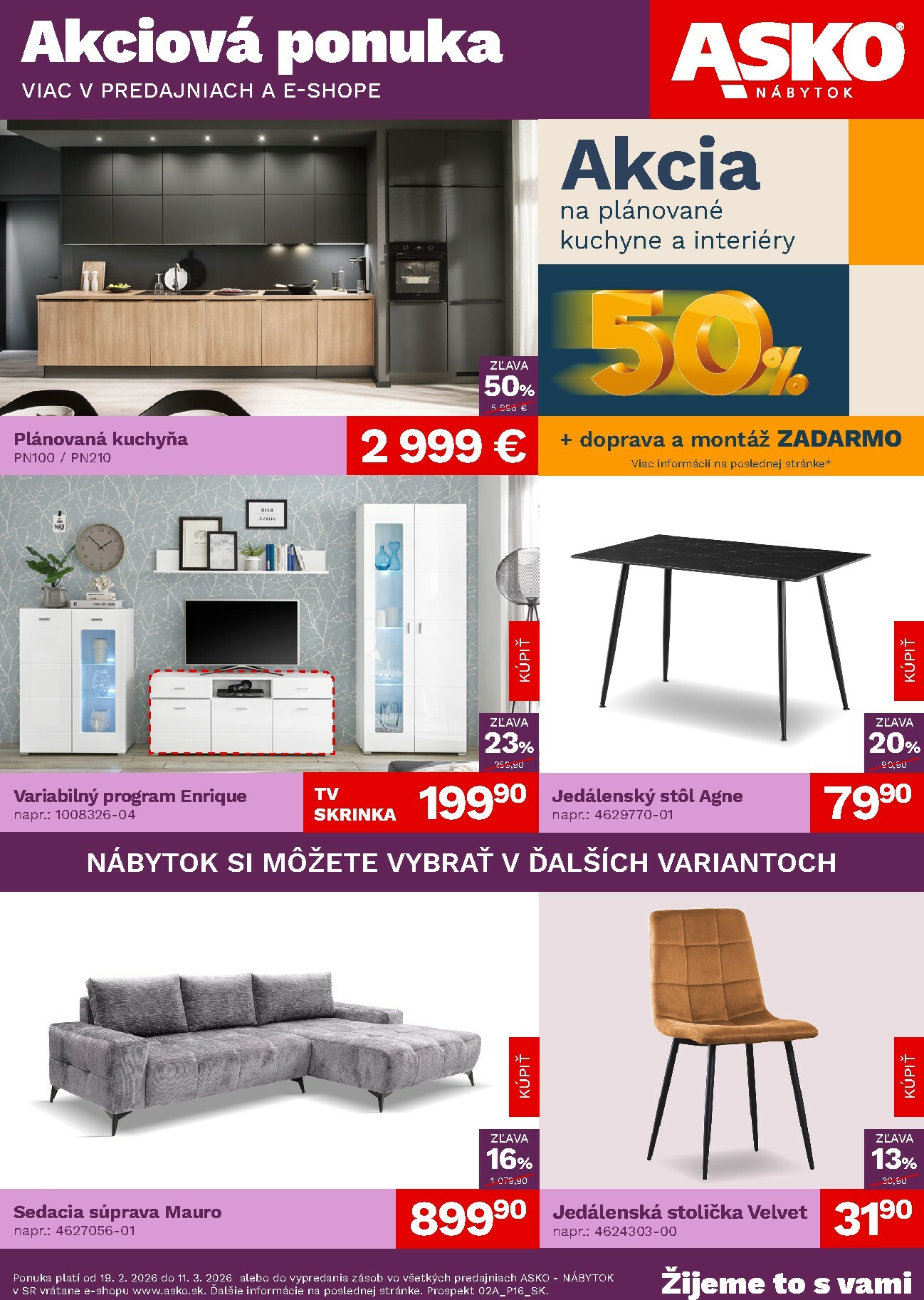 asko-nabytok - Leták ASKO NÁBYTOK platný od 19.02.2026 do 11.03.2026