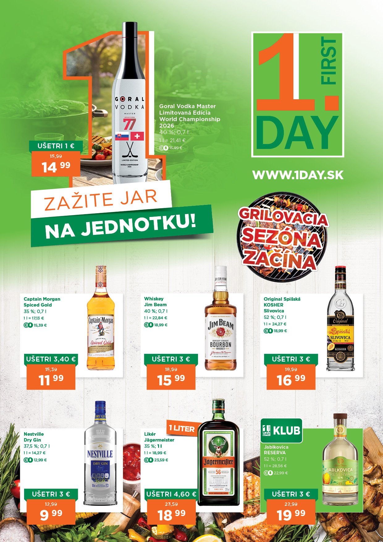 1day - Aktuálny 1.DAY leták od štvrtka, 21.05.2026 do stredy, 03.06.2026