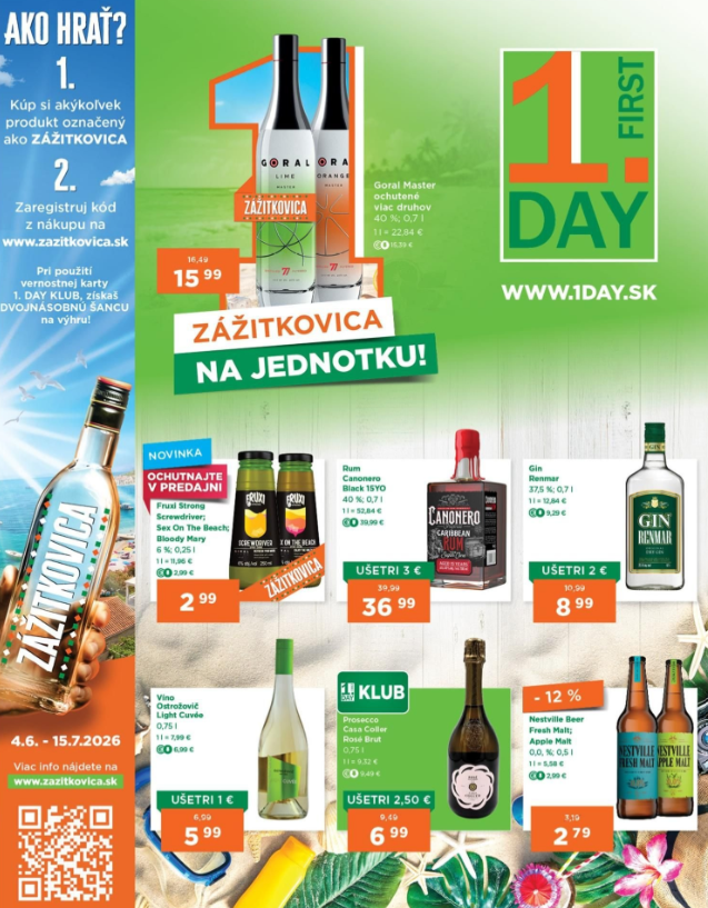1day - Aktuálny 1.DAY leták od štvrtka, 02.07.2026 do stredy, 15.07.2026 - page: 1