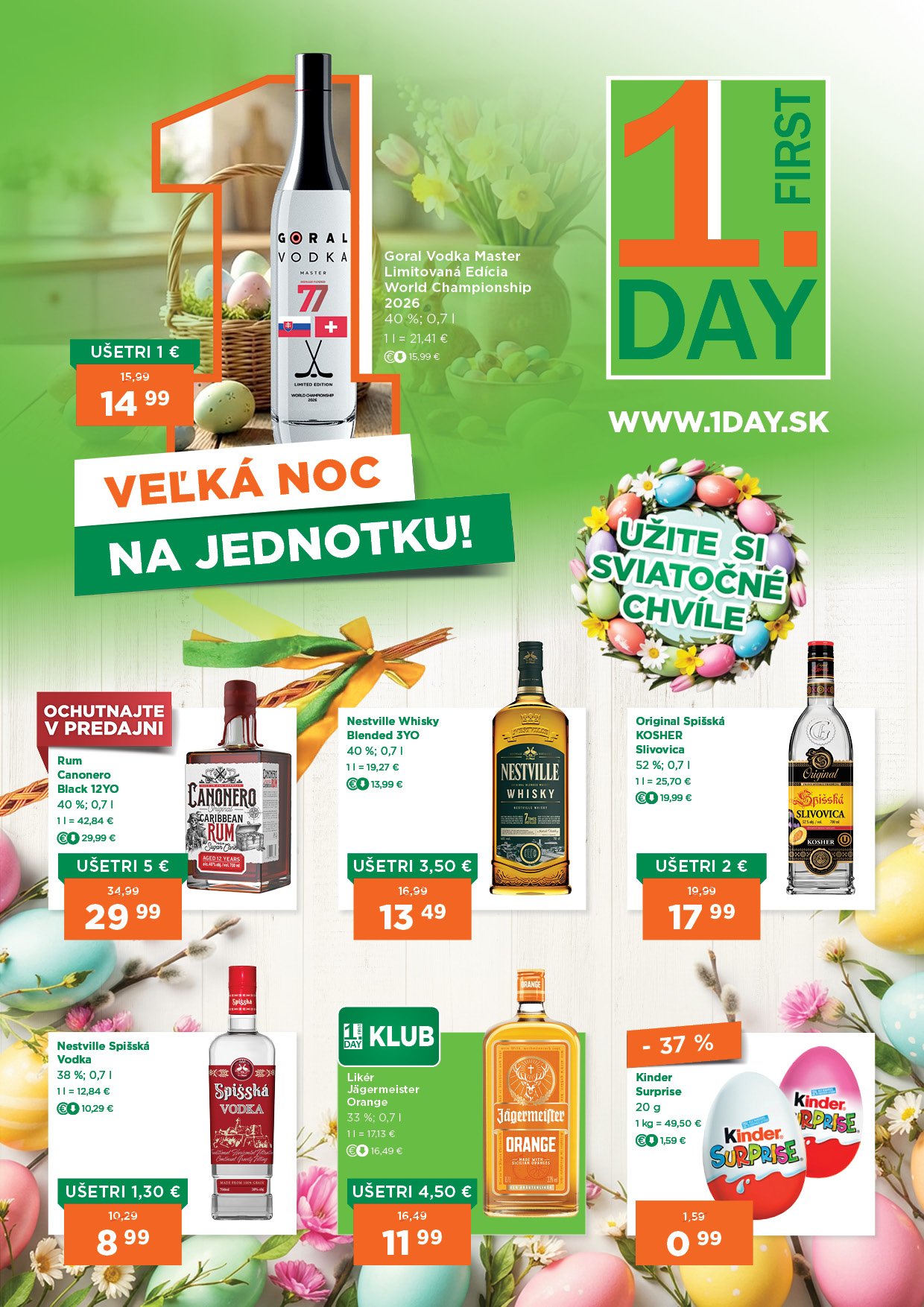 1day - Leták 1.DAY platný od 26.03.2026 do 08.04.2026