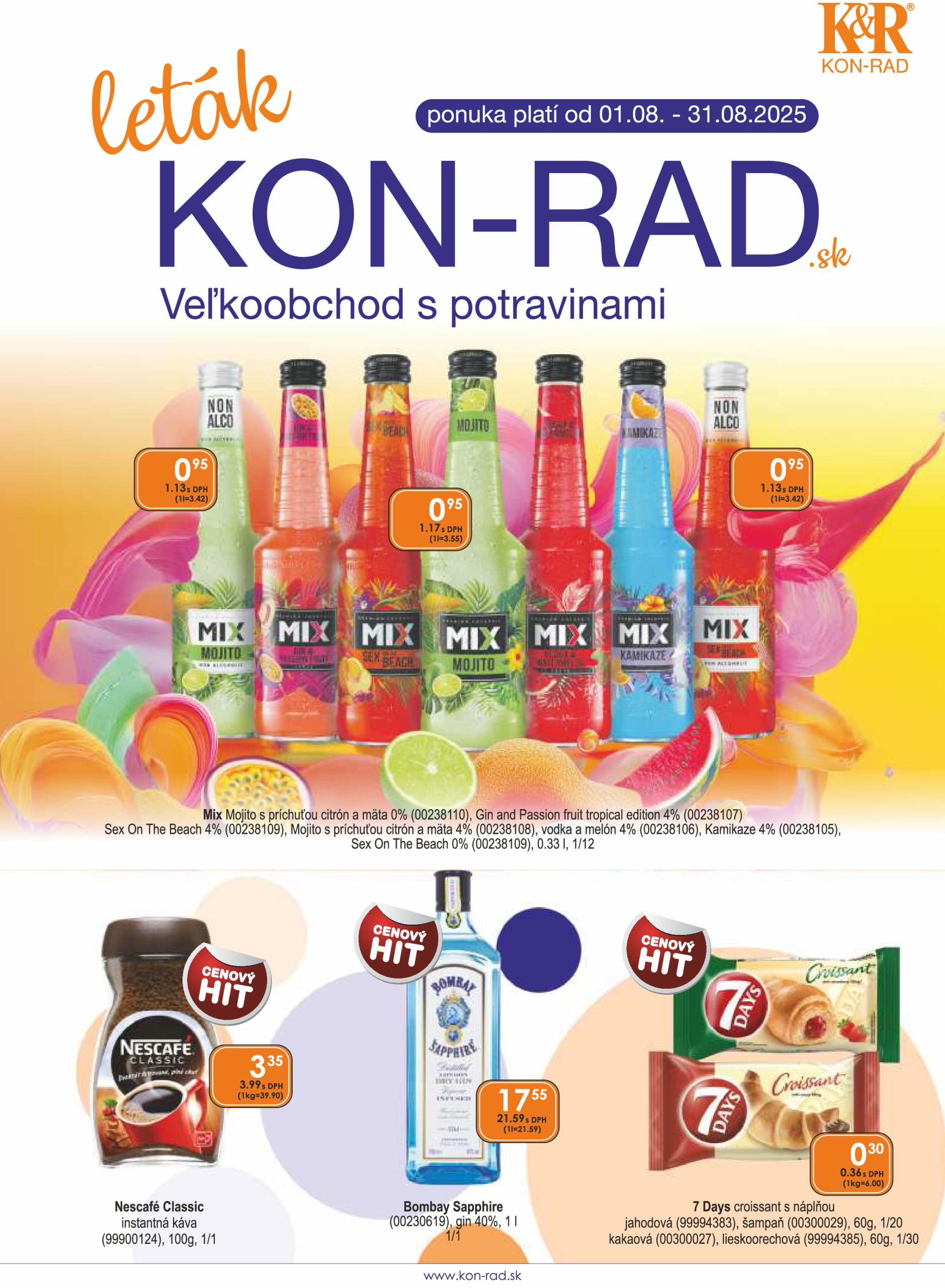 kon-rad - Leták KON - RAD platný od 01.08. do 31.08. - page: 1 kon-rad - Leták KON - RAD platný od 01.08. do 31.08. - page: 1
