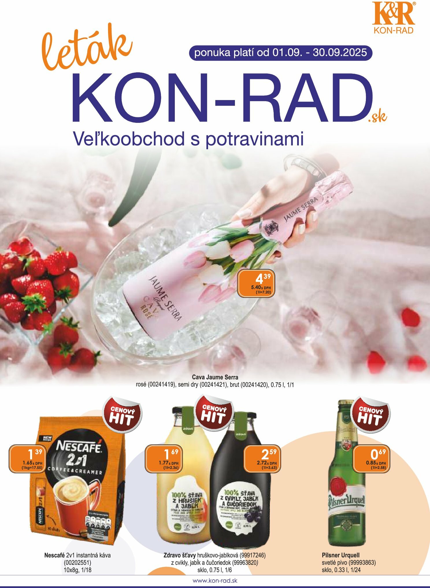 kon-rad - Leták KON - RAD platný od 01.09. do 30.09.