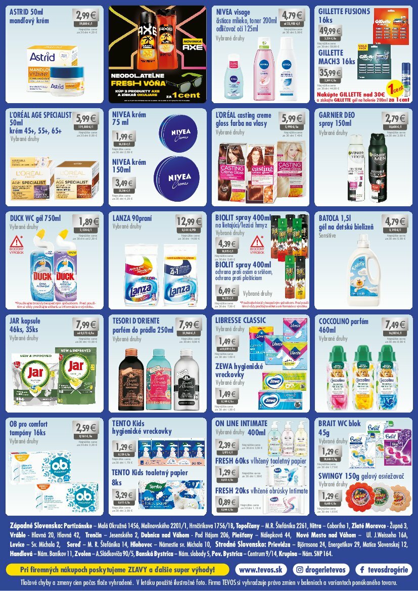 tevos-drogerie - Leták TEVOS drogérie platný od 12.08. do 28.08. - page: 2