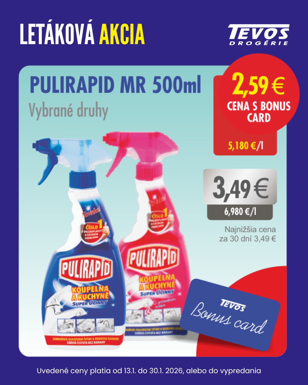 tevos-drogerie - Leták TEVOS drogérie - Bonus card platný od 13.01. do 30.01. - page: 7