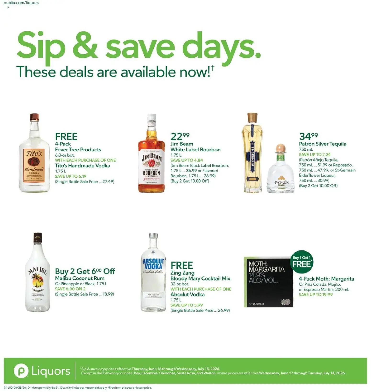 publix - Publix Liquor Ad - 06/25 - 07/01 2026 - page: 4