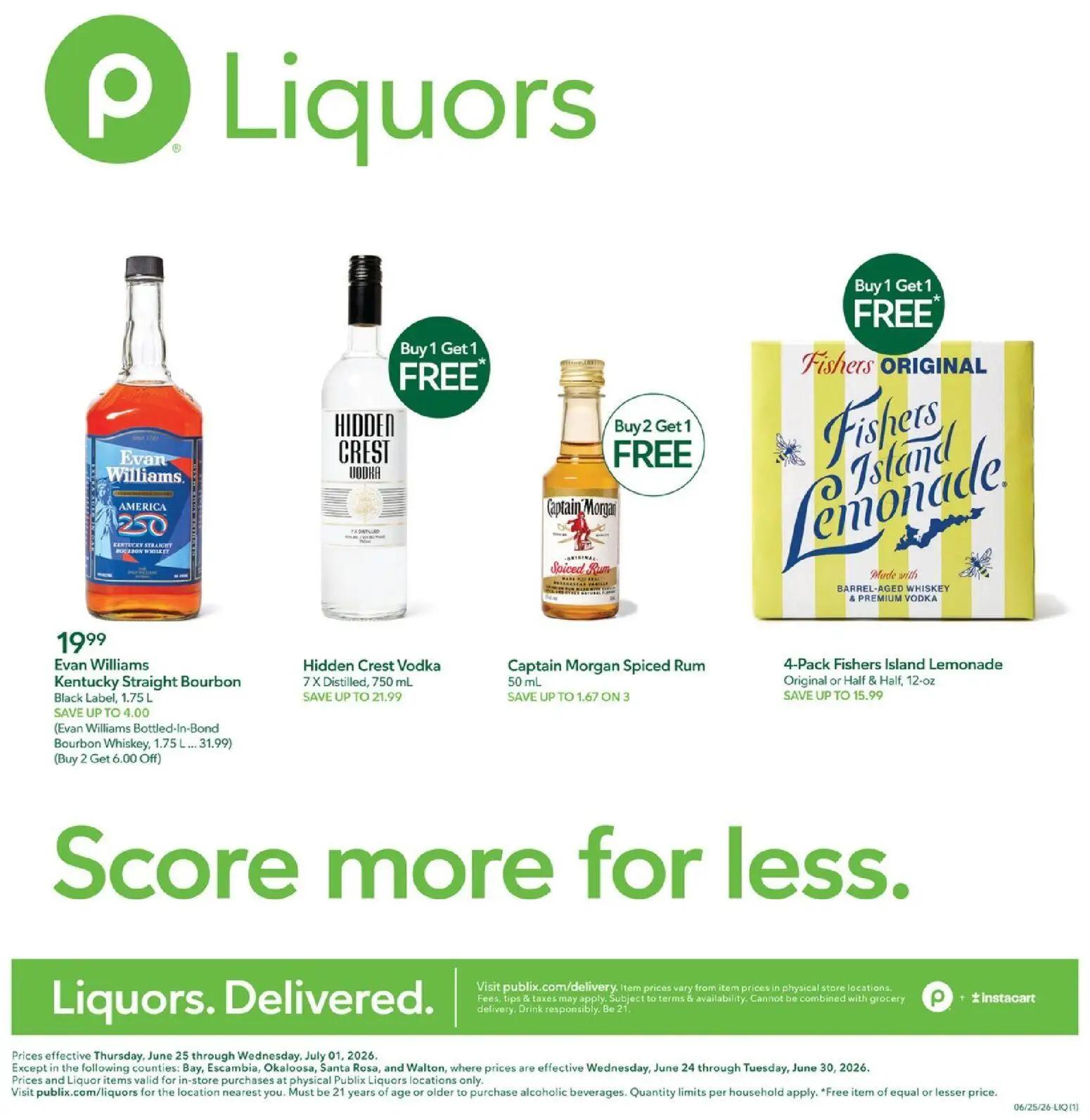 publix - Publix Liquor Ad - 06/25 - 07/01 2026