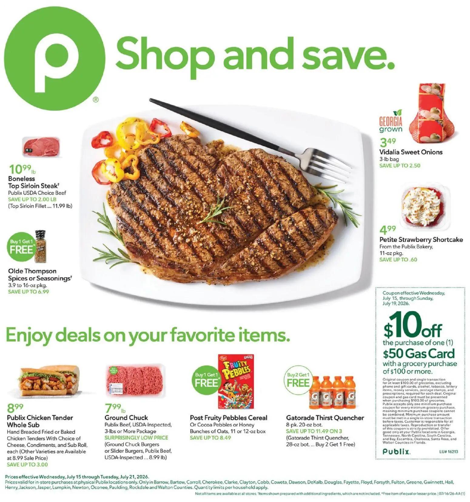 publix - Publix Weekly Ad - 07/15 - 07/21 2026