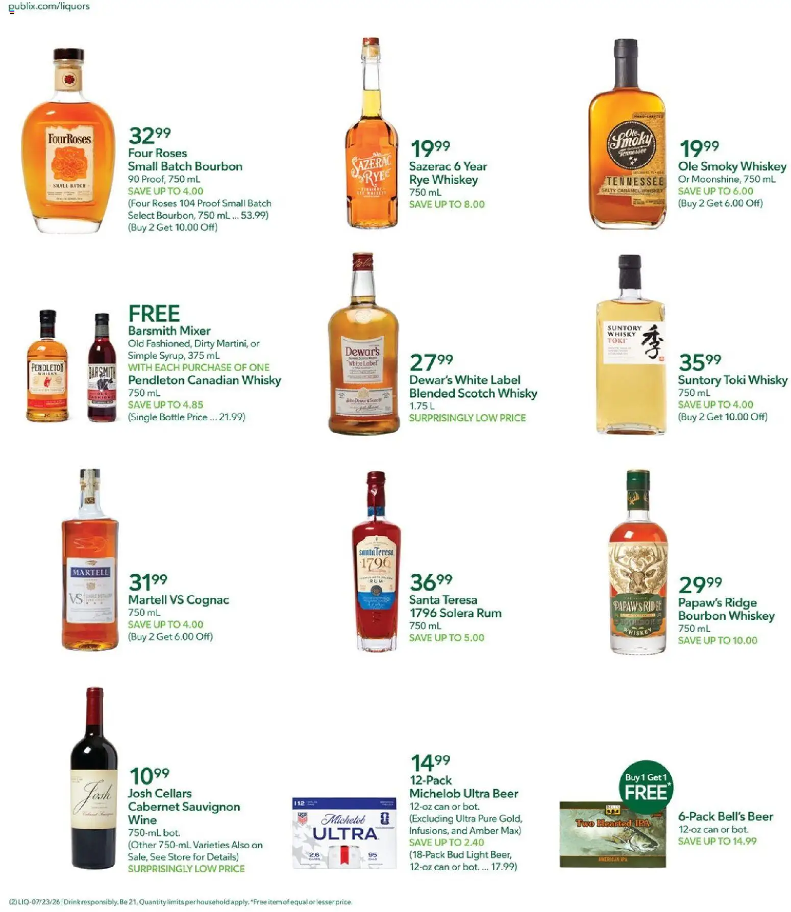 publix - Publix Liquor Ad - 07/23 - 07/29 2026 - page: 2