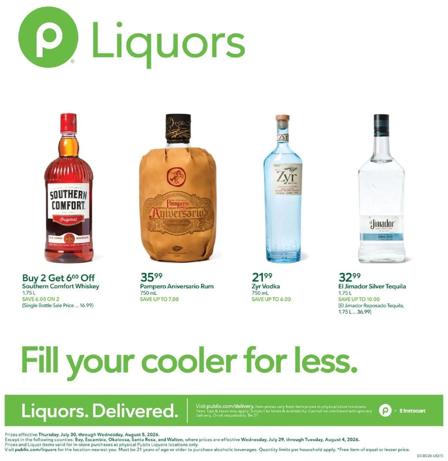 publix - Publix Liquor Ad - 07/30 - 08/05 2026