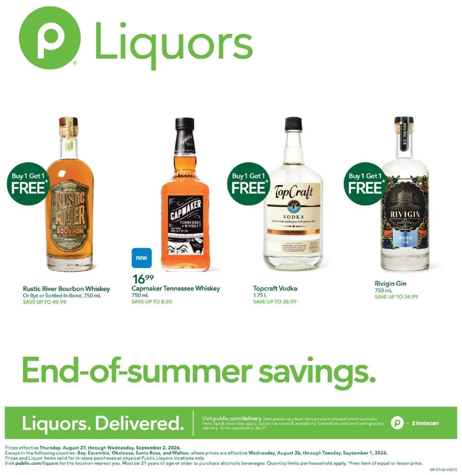 publix - Publix Liquor Ad - 08/27 - 09/02 2026