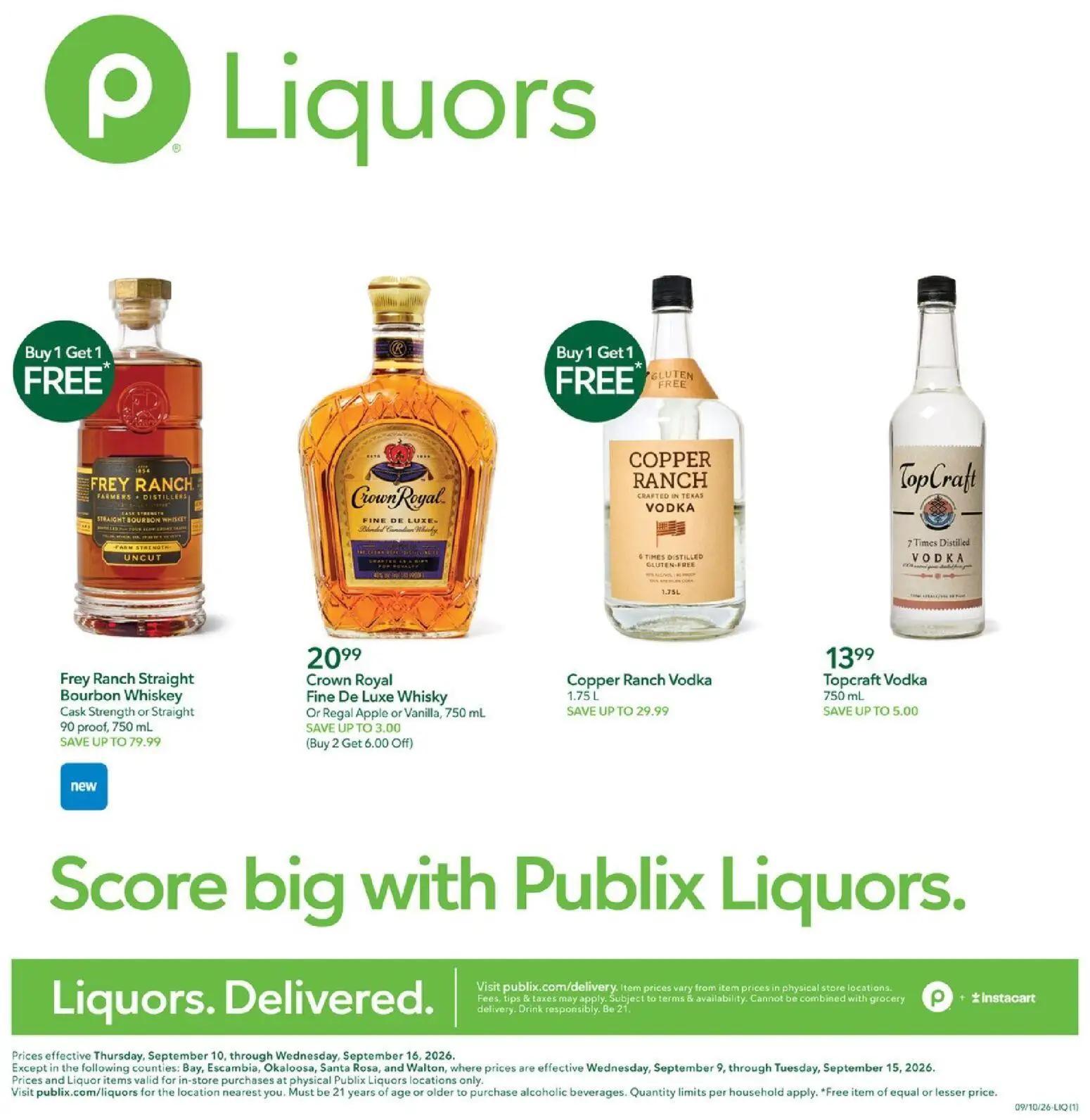 publix - Publix Liquor Ad - 09/10 - 09/16 2026