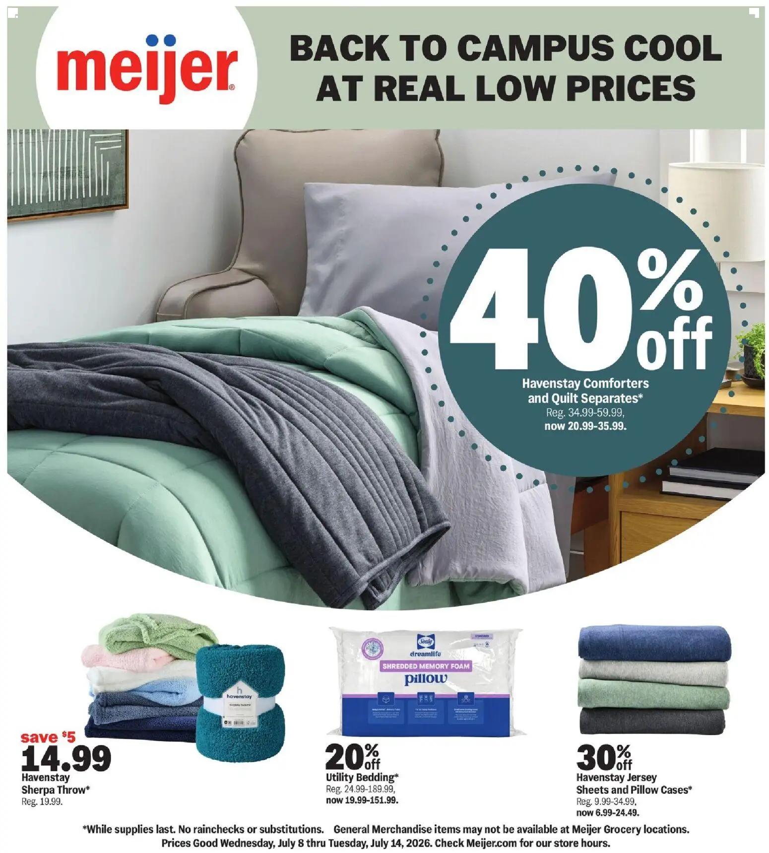 meijer - Meijer Meijer Back To Campus Cool At Real Low Prices - 07/08 - 07/14 2026