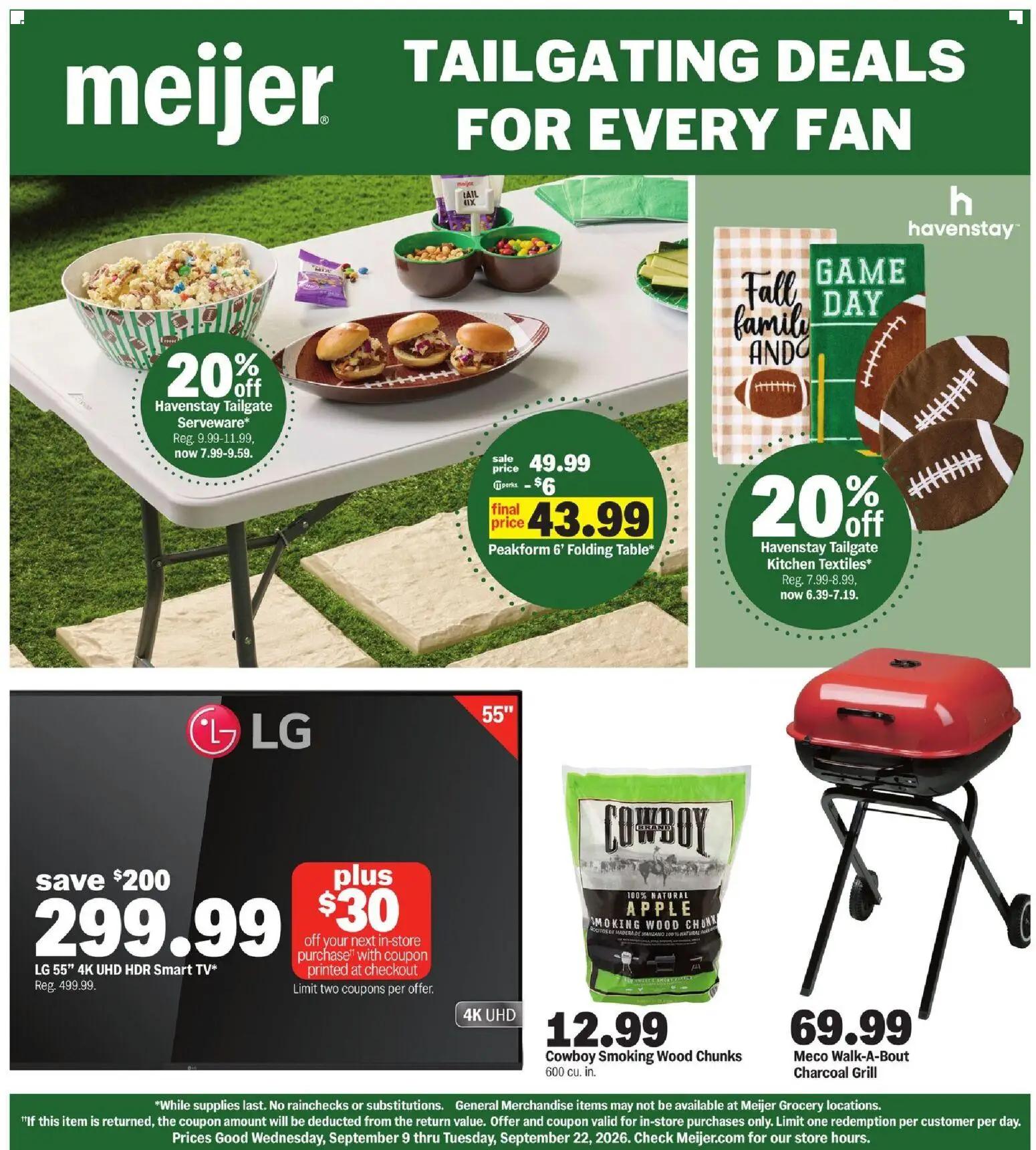 meijer - Meijer Tailgating Deals For Every Fan - 09/09 - 09/15 2026