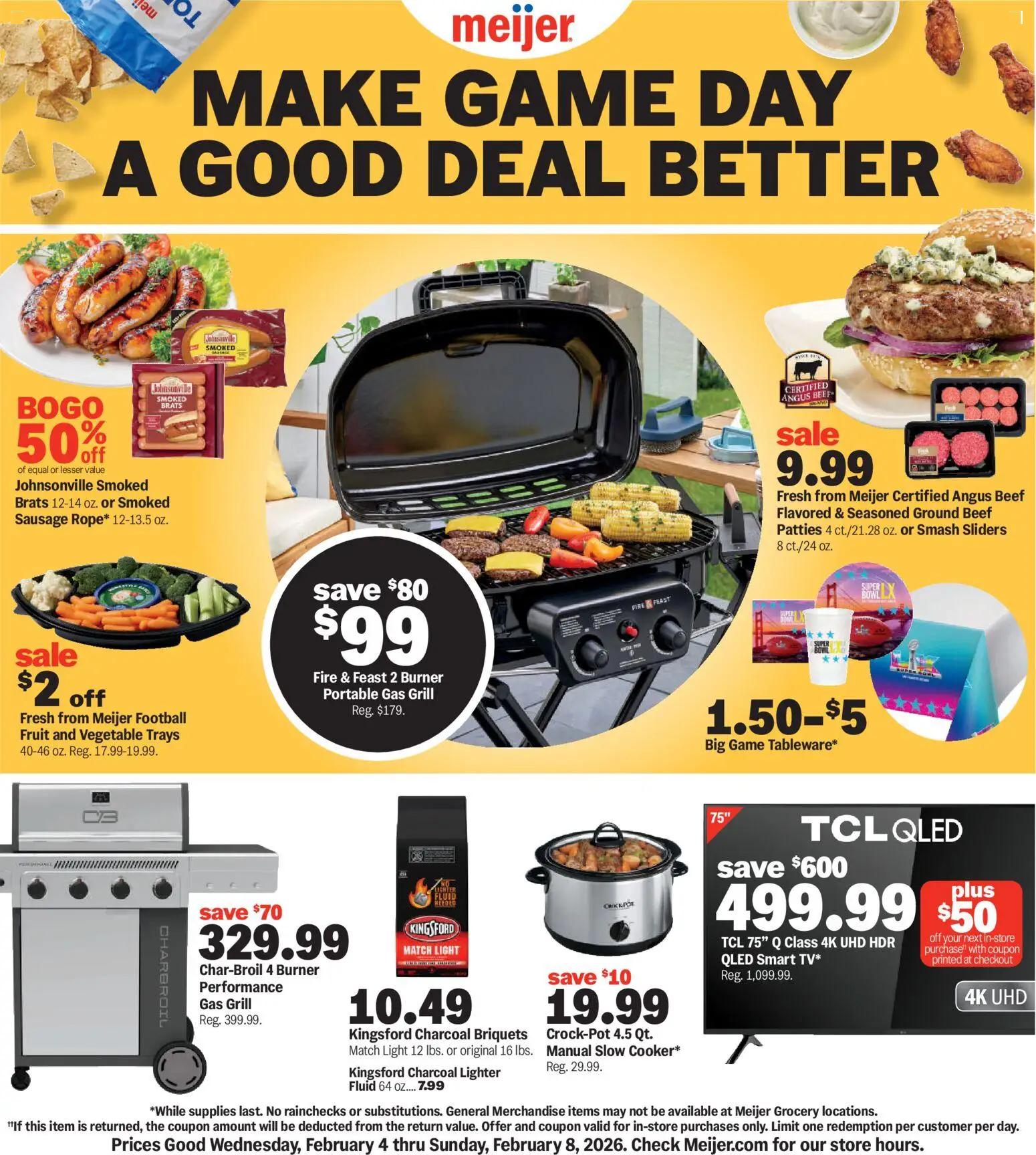 meijer - Meijer Make Game Day a Good Deal Better - 02/04 - 02/08 2026