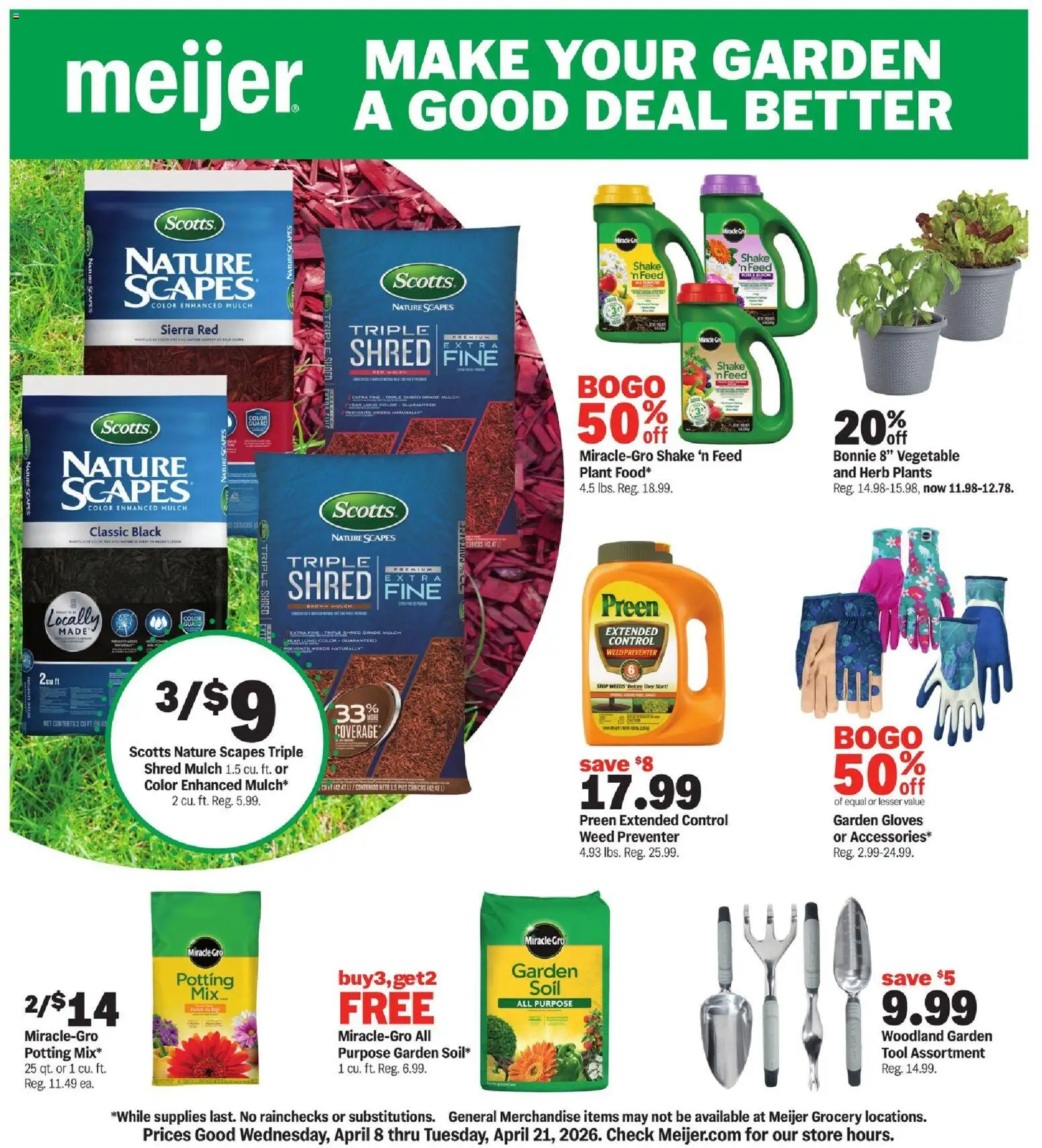 meijer - Meijer Make Your Garden a Good Deal Better - 04/08 - 04/21 2026