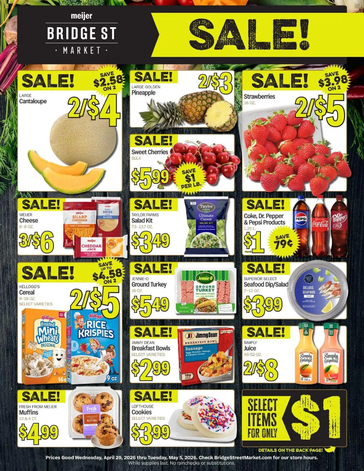 meijer - Meijer Bridge Street Market - 04/29 - 05/05 2026 - page: 1