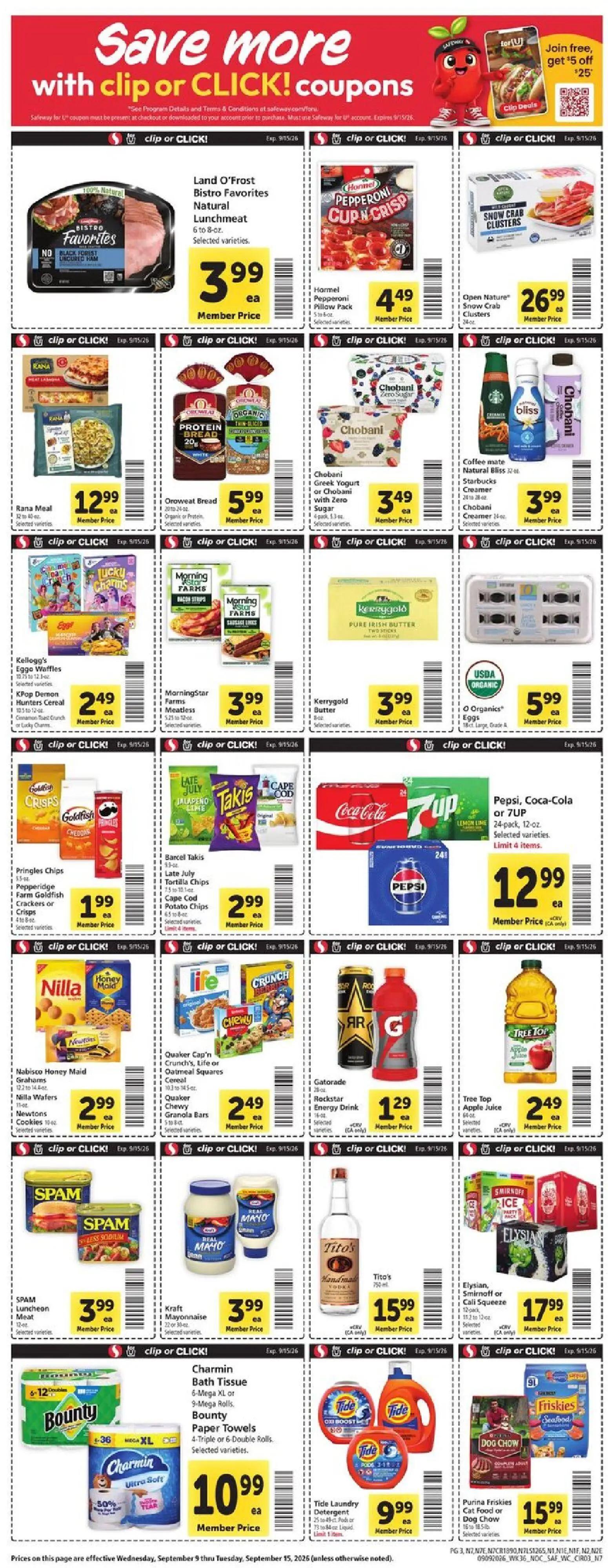 safeway - Safeway Weekly Ad - 09/09 - 09/15 2026 - page: 3