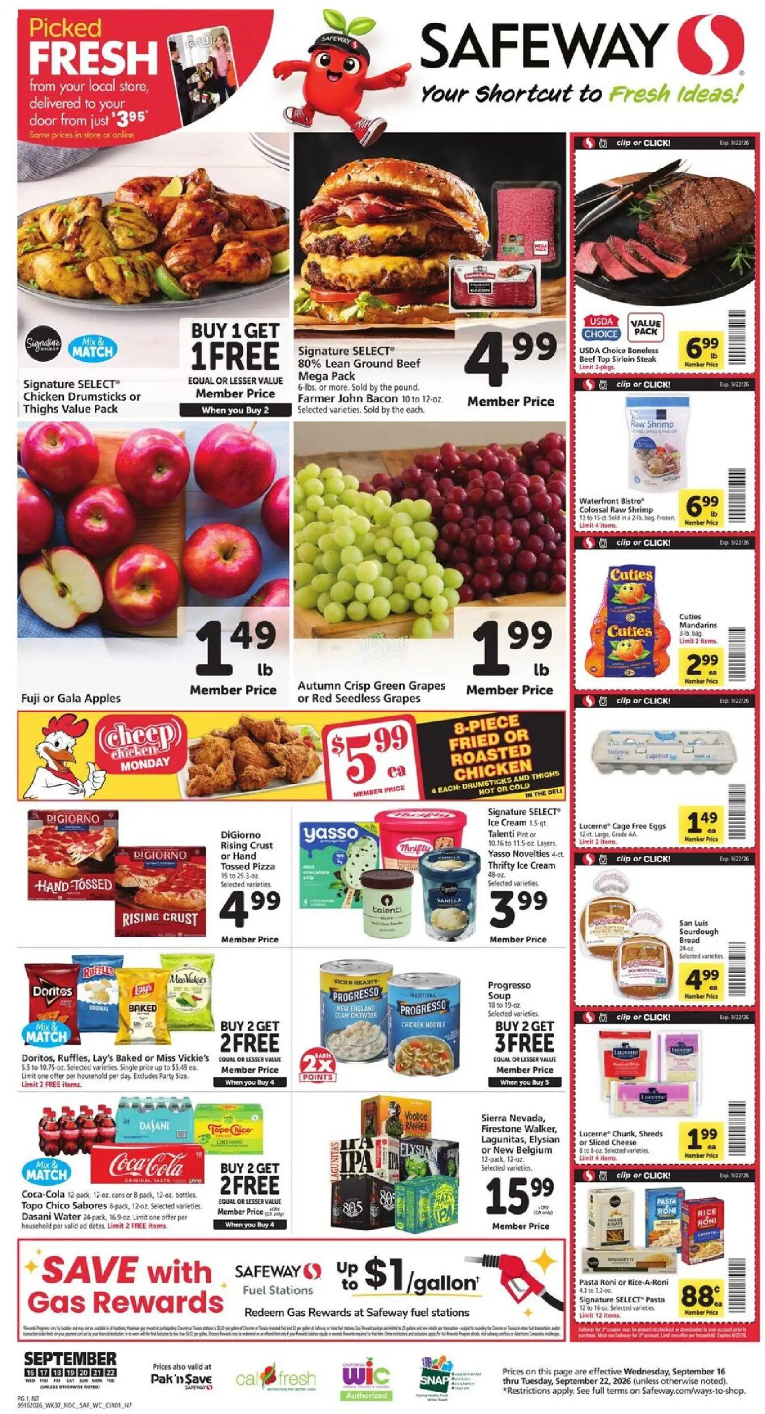 safeway - Safeway Weekly Ad - 09/16 - 09/22 2026