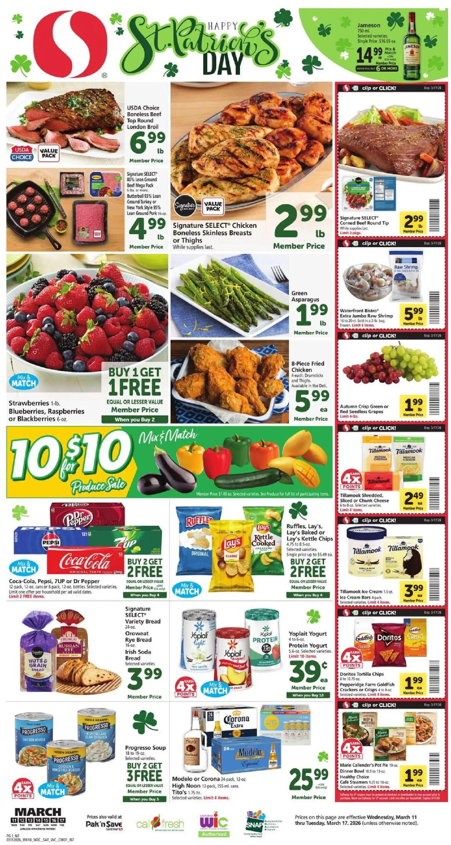 safeway - Safeway Weekly Ad - 03/11 - 03/17 2026