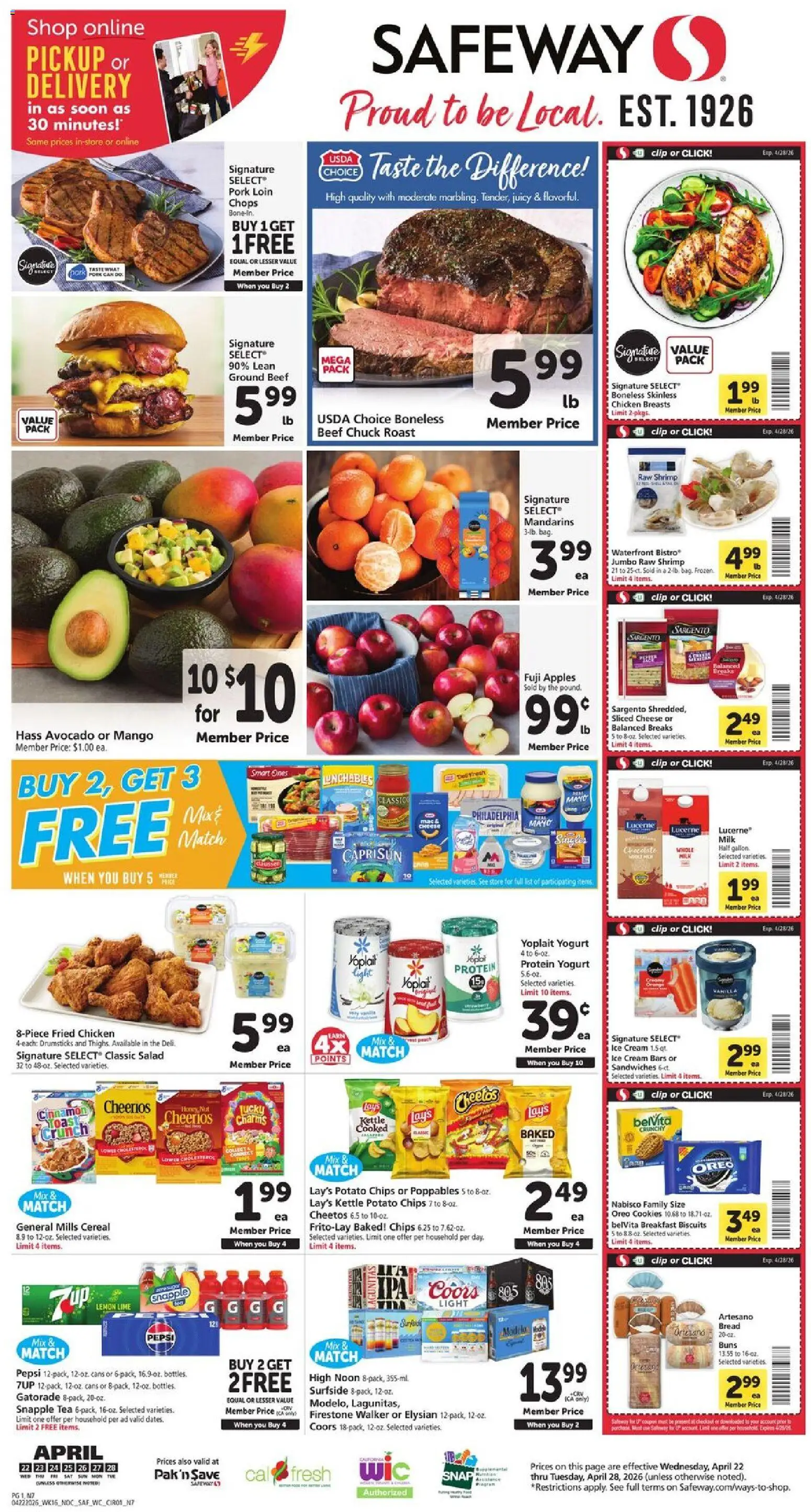 safeway - Safeway Weekly Ad - 04/22 - 04/28 2026 - page: 1